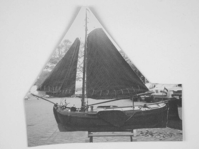 A.4940; Model van de tjalk De Drie Gebroeders; scheepsmodel