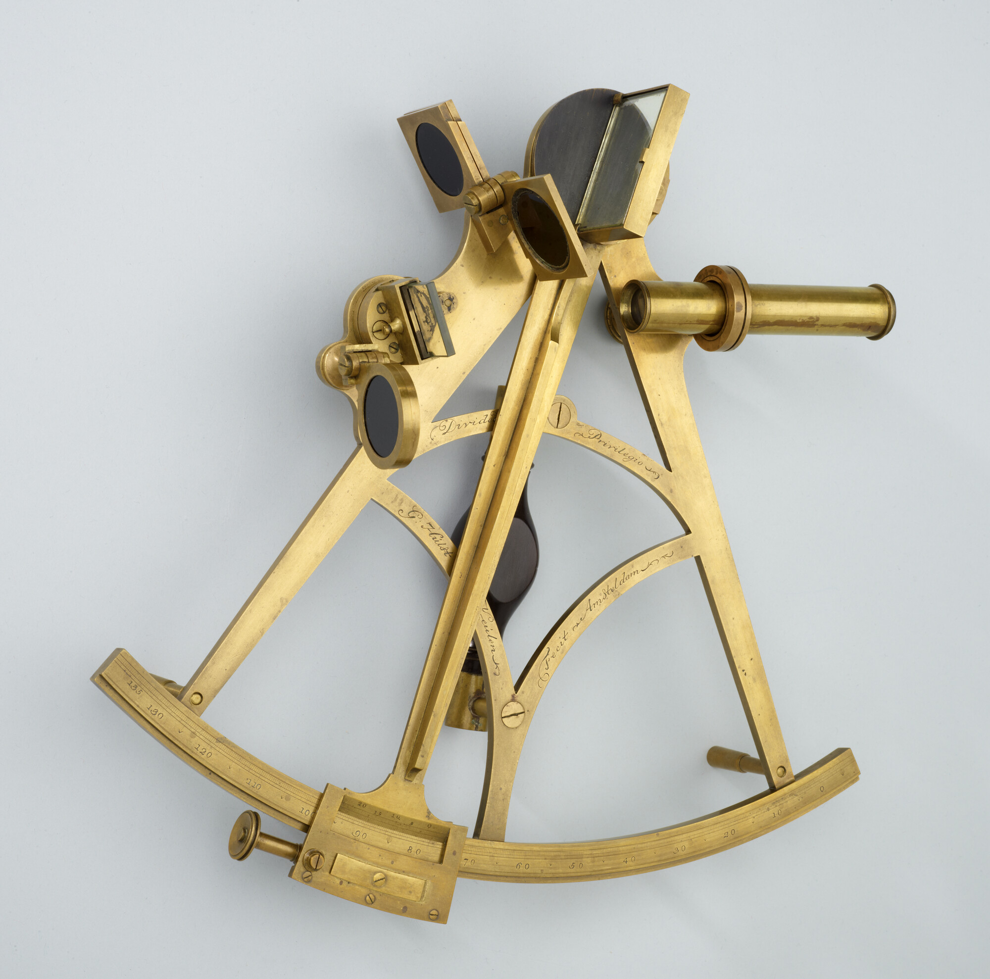 A.5106; Sextant door Gerard Hulst van Keulen, Amsterdam, 1782 - 1792; sextant