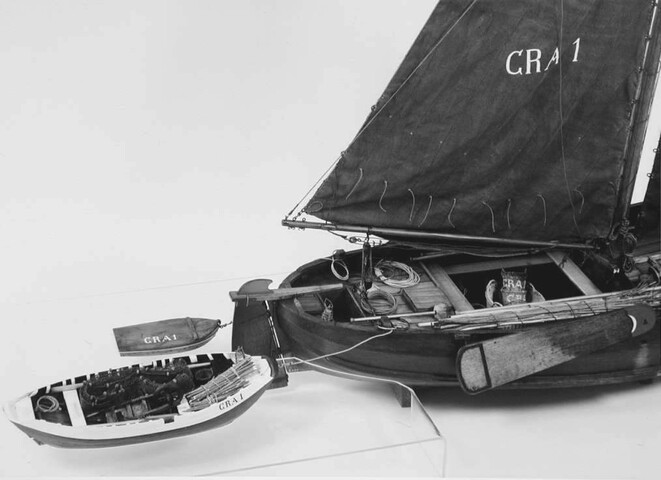 A.5277; Model van de Zeeuwse hengst GRA 1; scheepsmodel