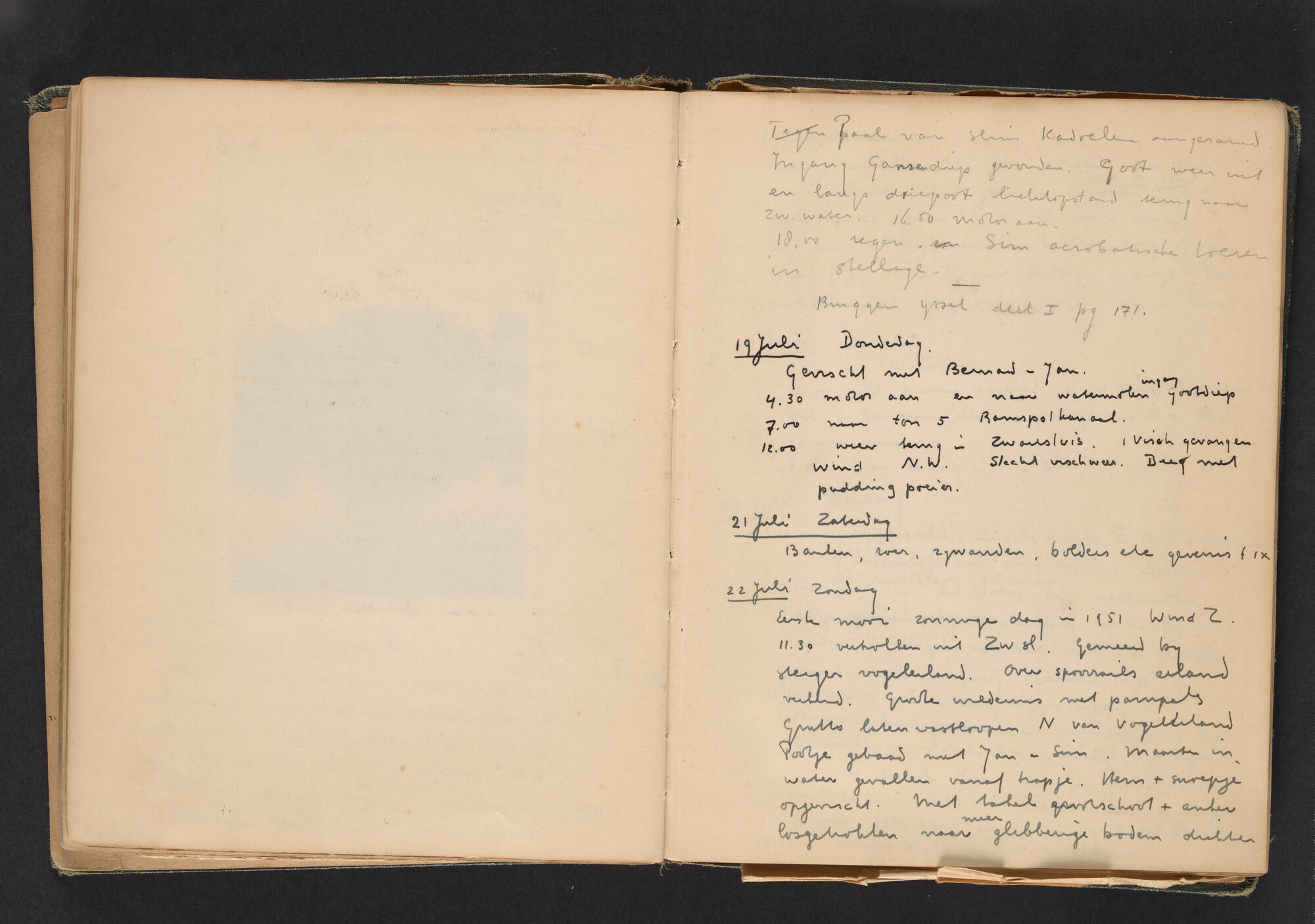2017.0790; Logboek c.q. fotoalbum van reizen met zeeschouw Grutto in Nederland, 1949-1951; logboek