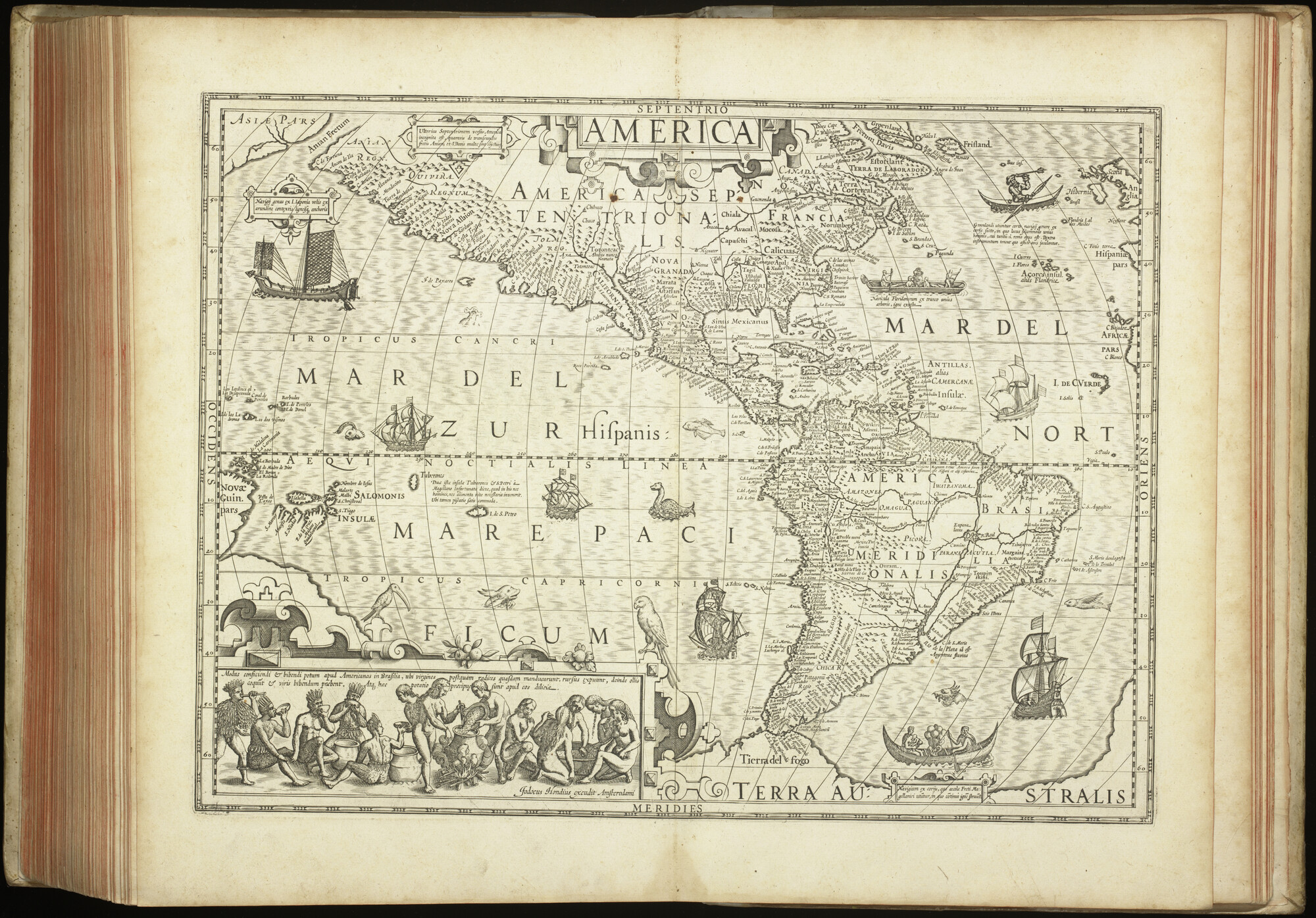 A.0145(227) [kaart 164]; Kaart van Noord-, Midden- en Zuid-Amerika; kaart