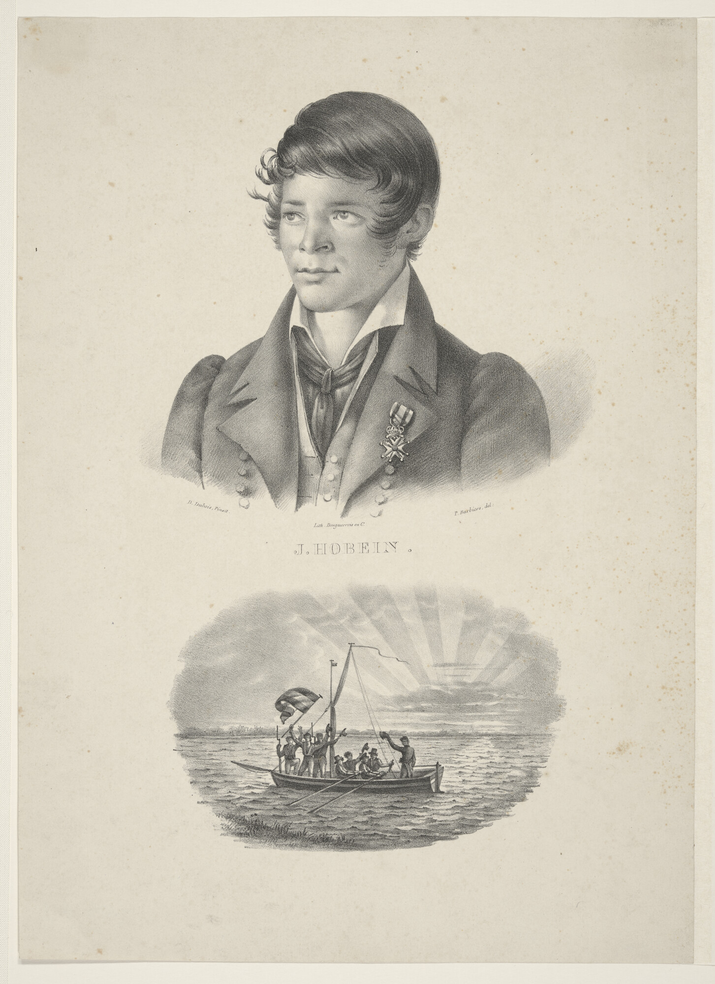 A.0482(05)2; Portret van de matroos Hobein; prent