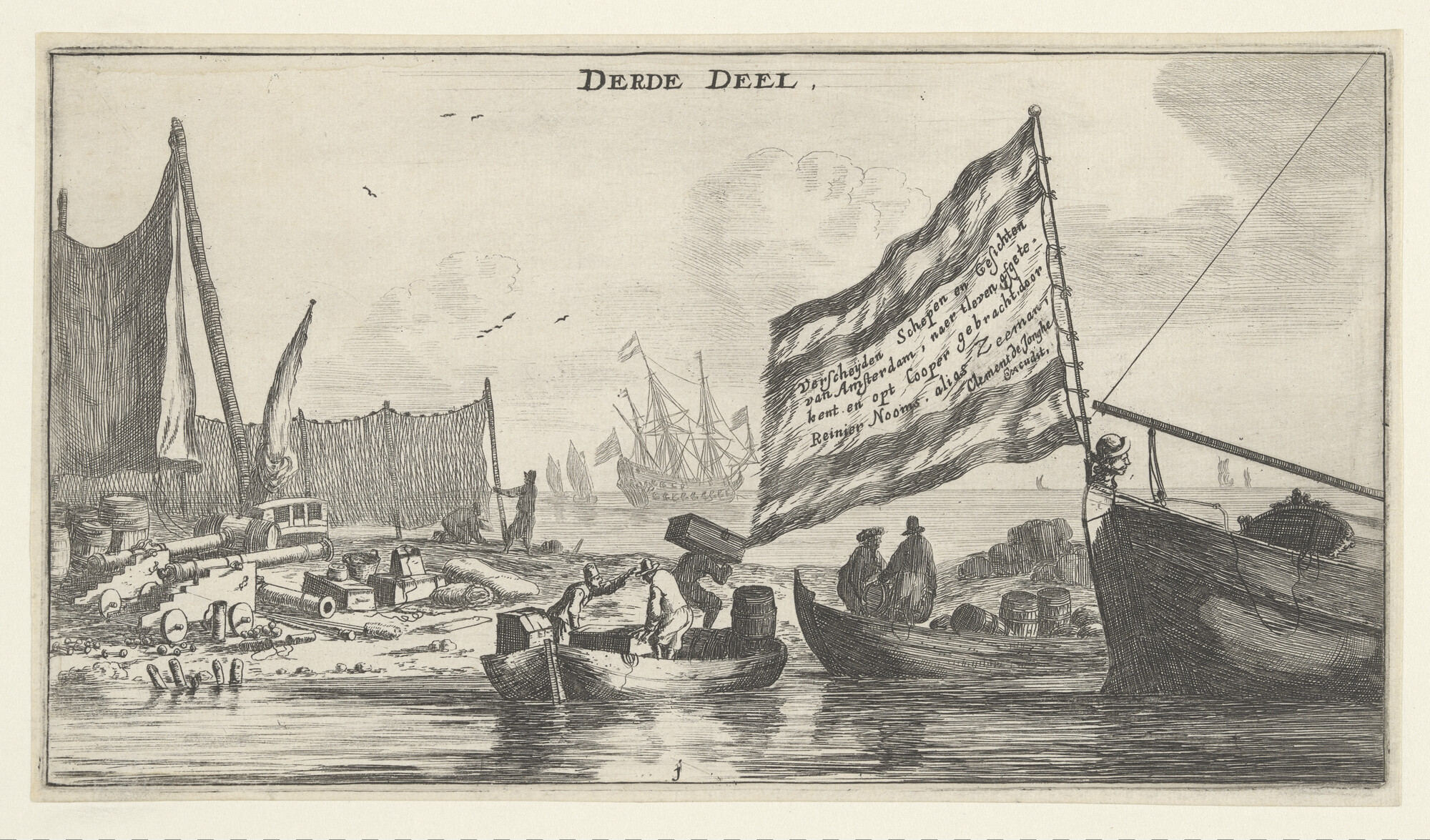A.0149(0292); Titelblad van het derde deel van de reeks Verscheide schepen; prent