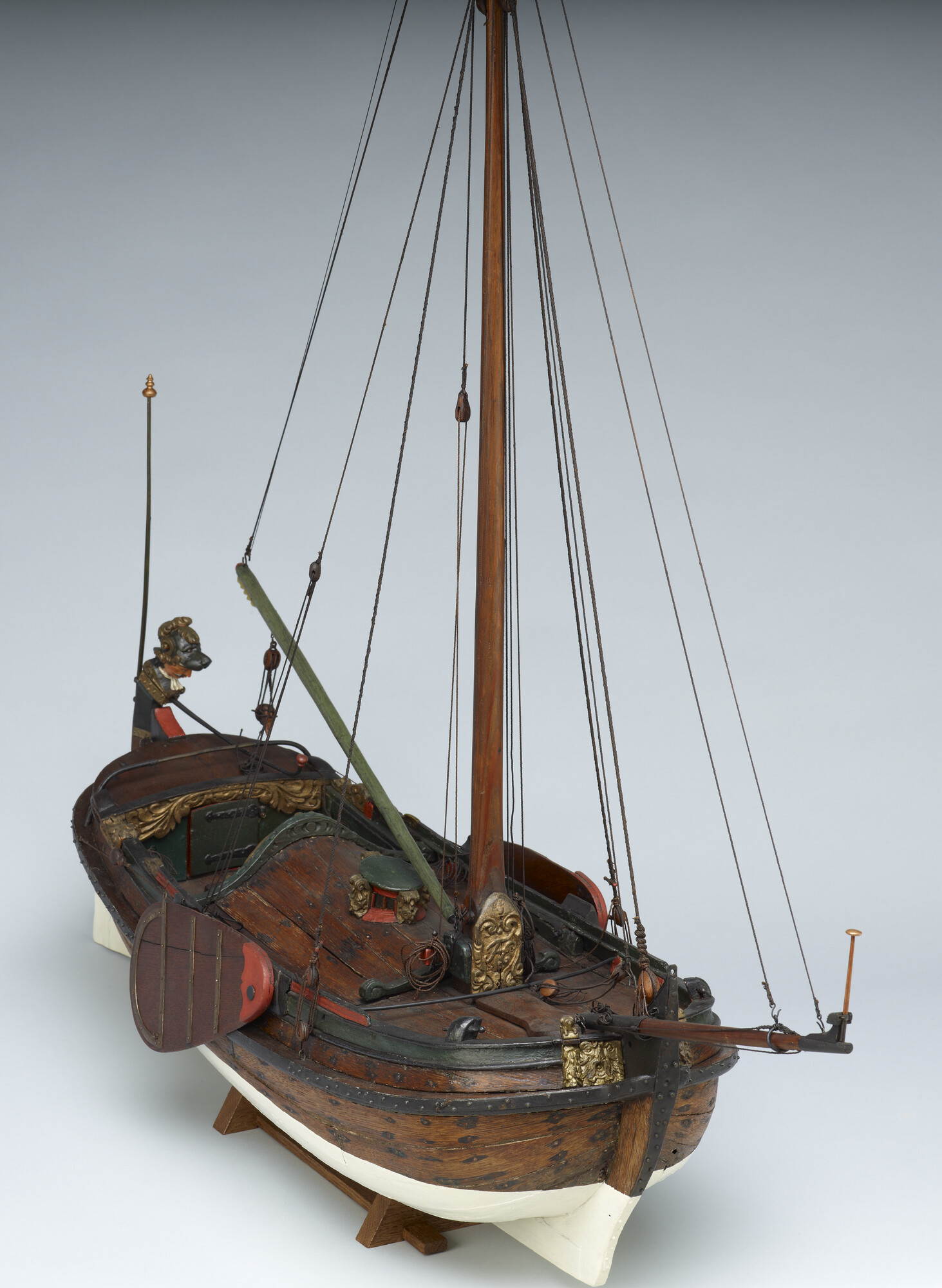 A.0125(02); Model van de boeier Egbert; scheepsmodel