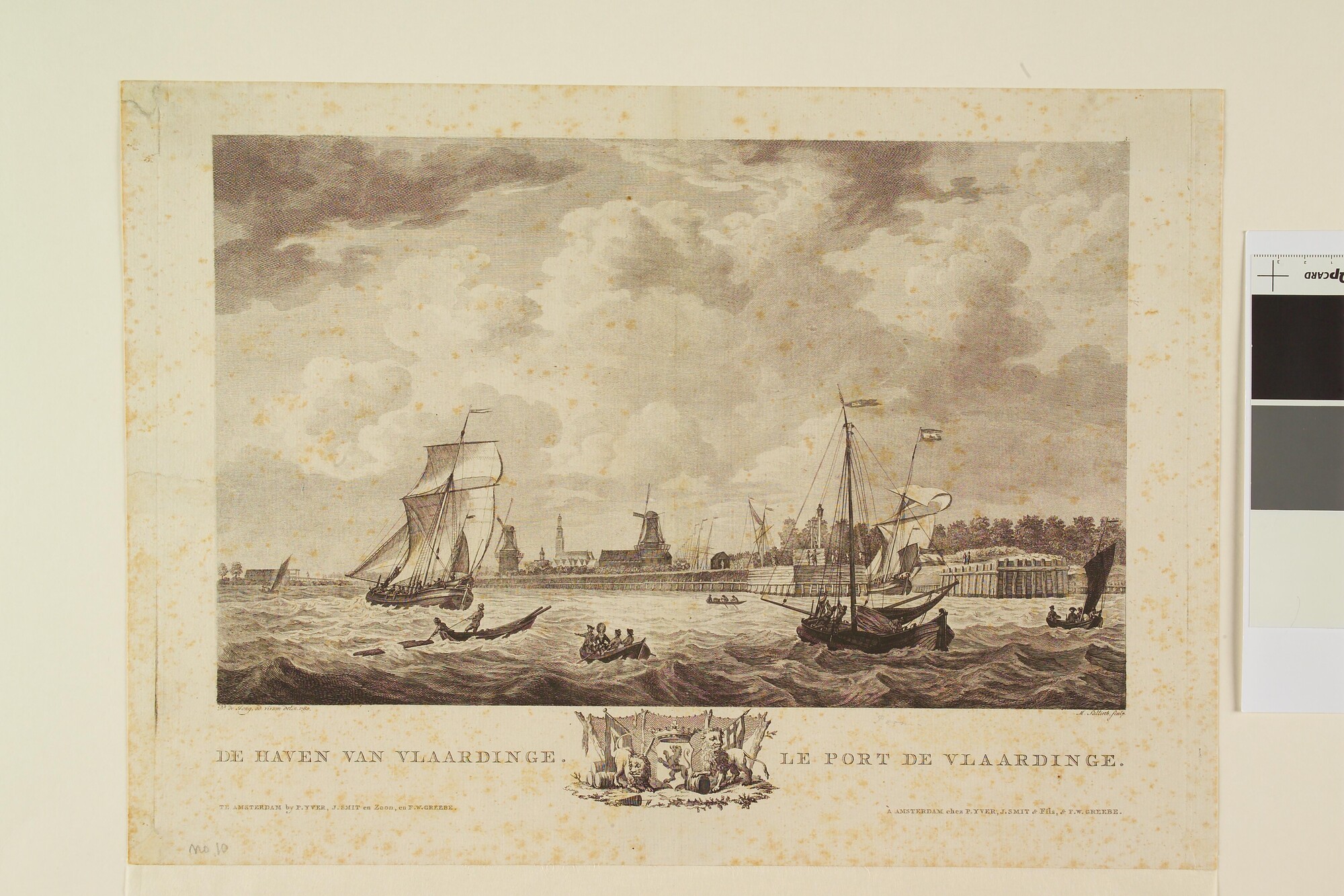 A.0149(0742); De haven van Vlaardingen; prent