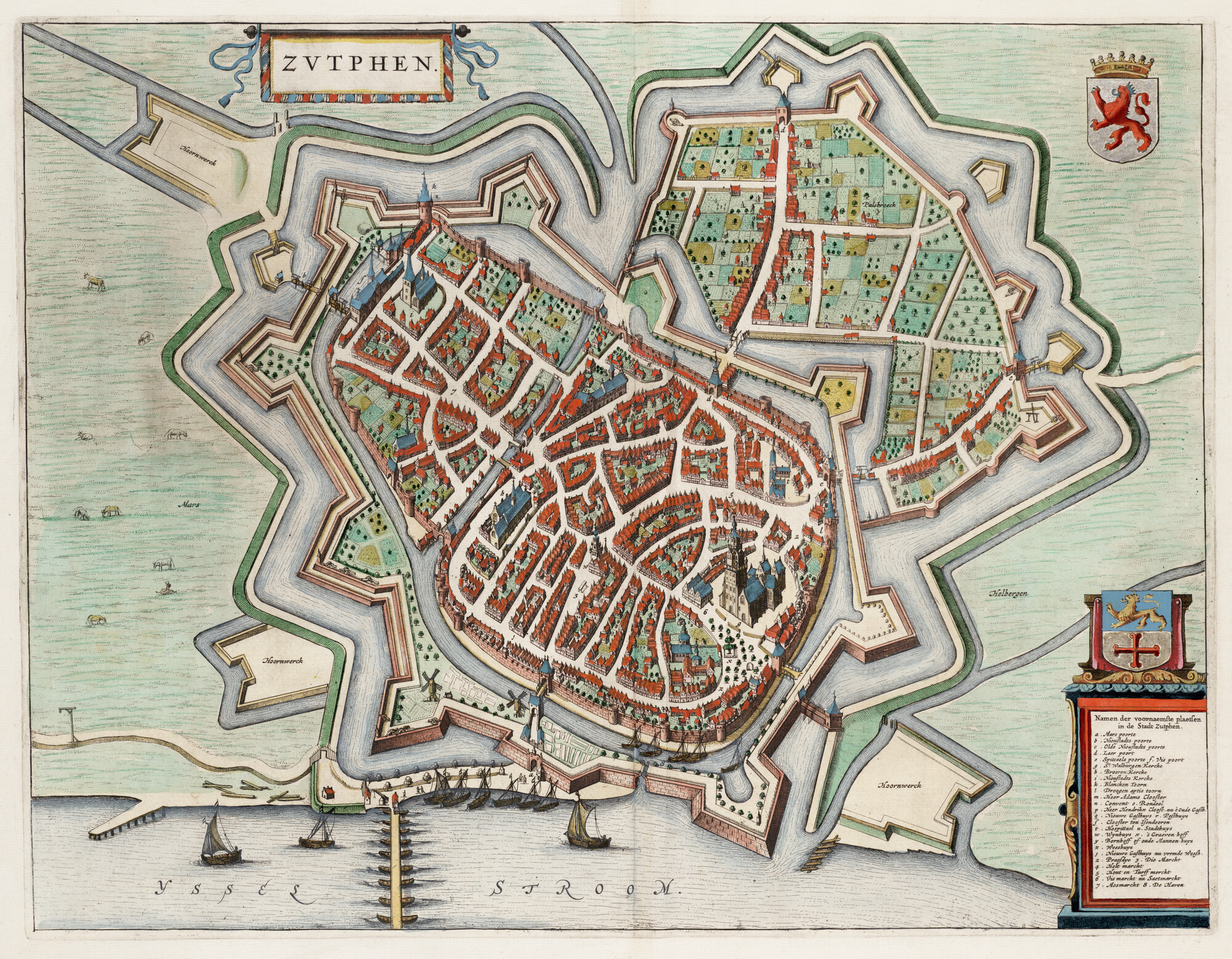S.1034(15) [kaart 004]; Kaart van Zutphen; landkaart
