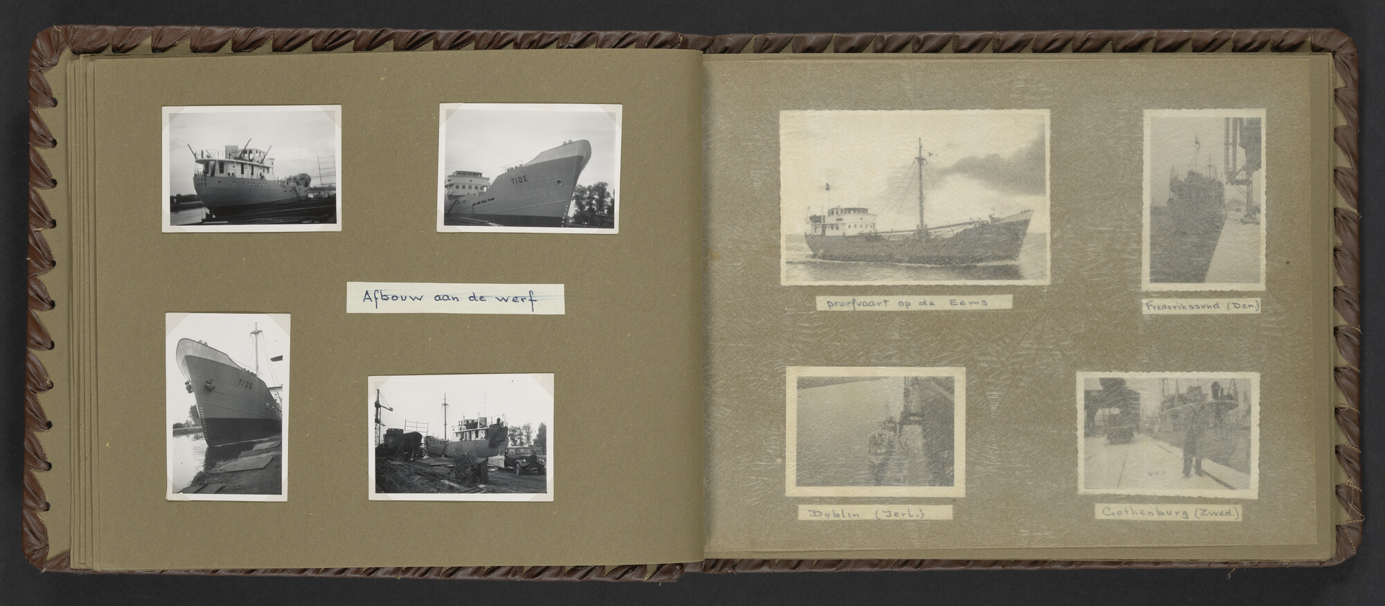 2024.0025; Fotoalbum van Hubrecht Timmerman over zijn koopvaardijtijd tussen 1950 en 1956; fotoalbum