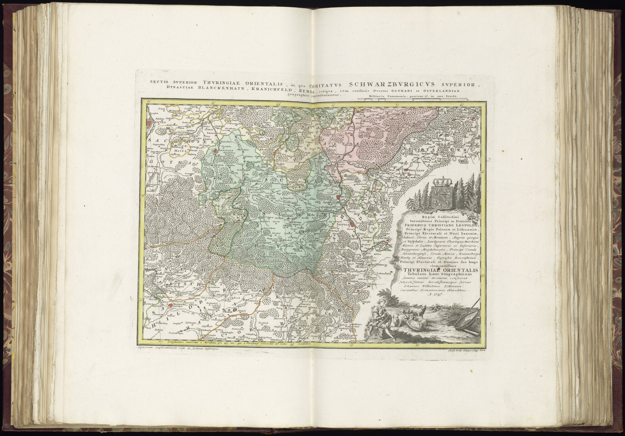 B.0032(028) [kaart 047]; Kaart van Oost-Duitsland; kaart