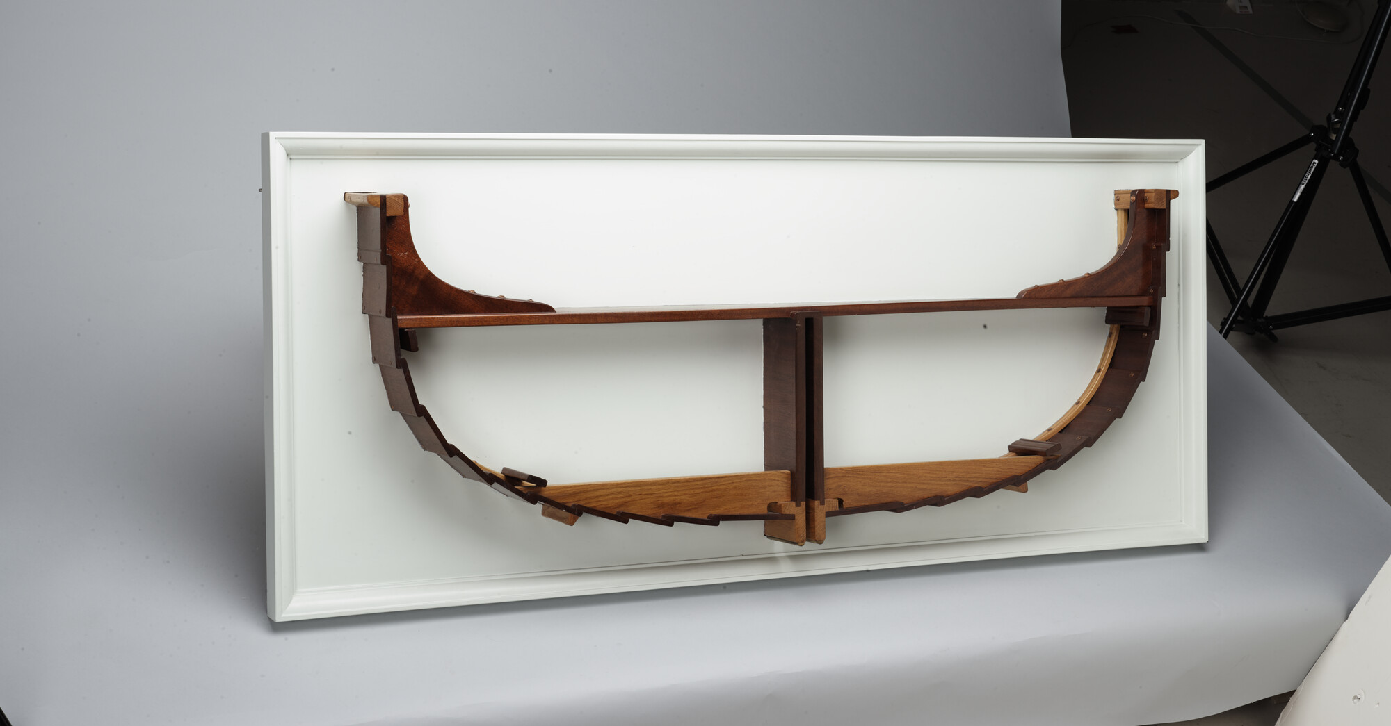 A.4967; Model van het grootspant van een twaalfvoetsjol; technisch model