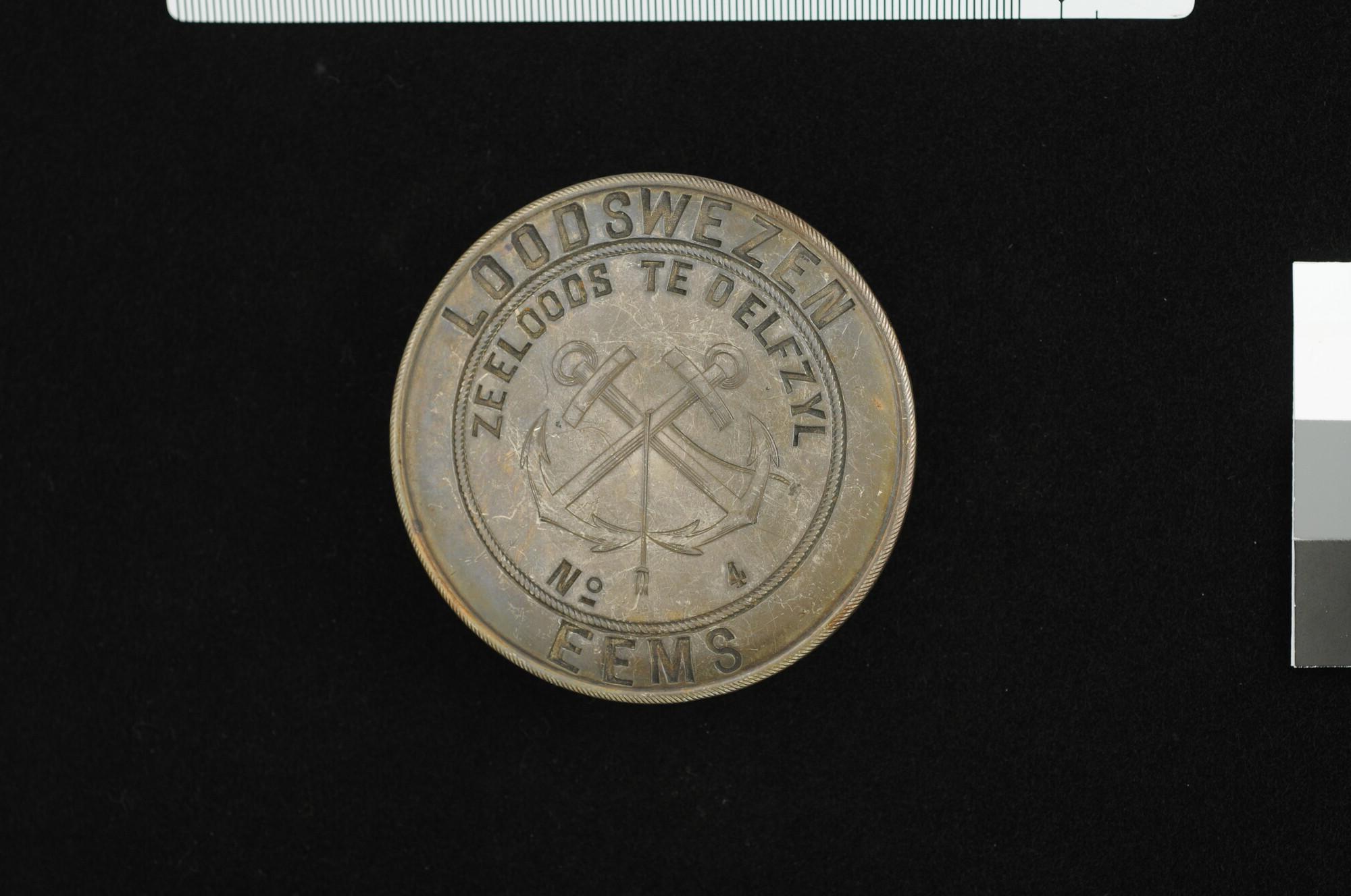 2000.1811; Loodspenning van het Loodswezen Eems; penning