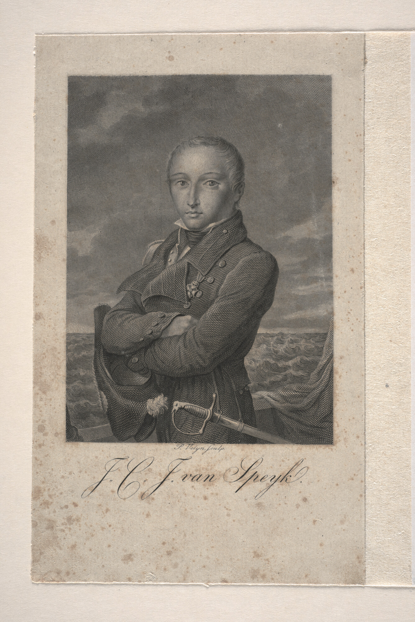 A.0482(03)43; Portret van J.C.J. van Speyk; prent