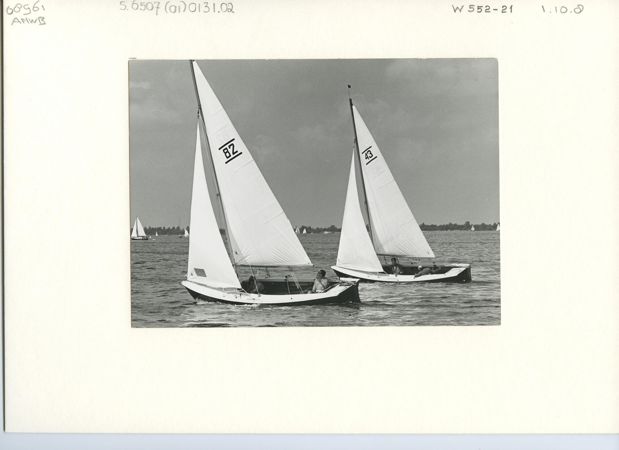 S.6507(01)0131.02; Nederlands Kampioenschap Randmeer 1968 op de Westeinderplassen.; foto
