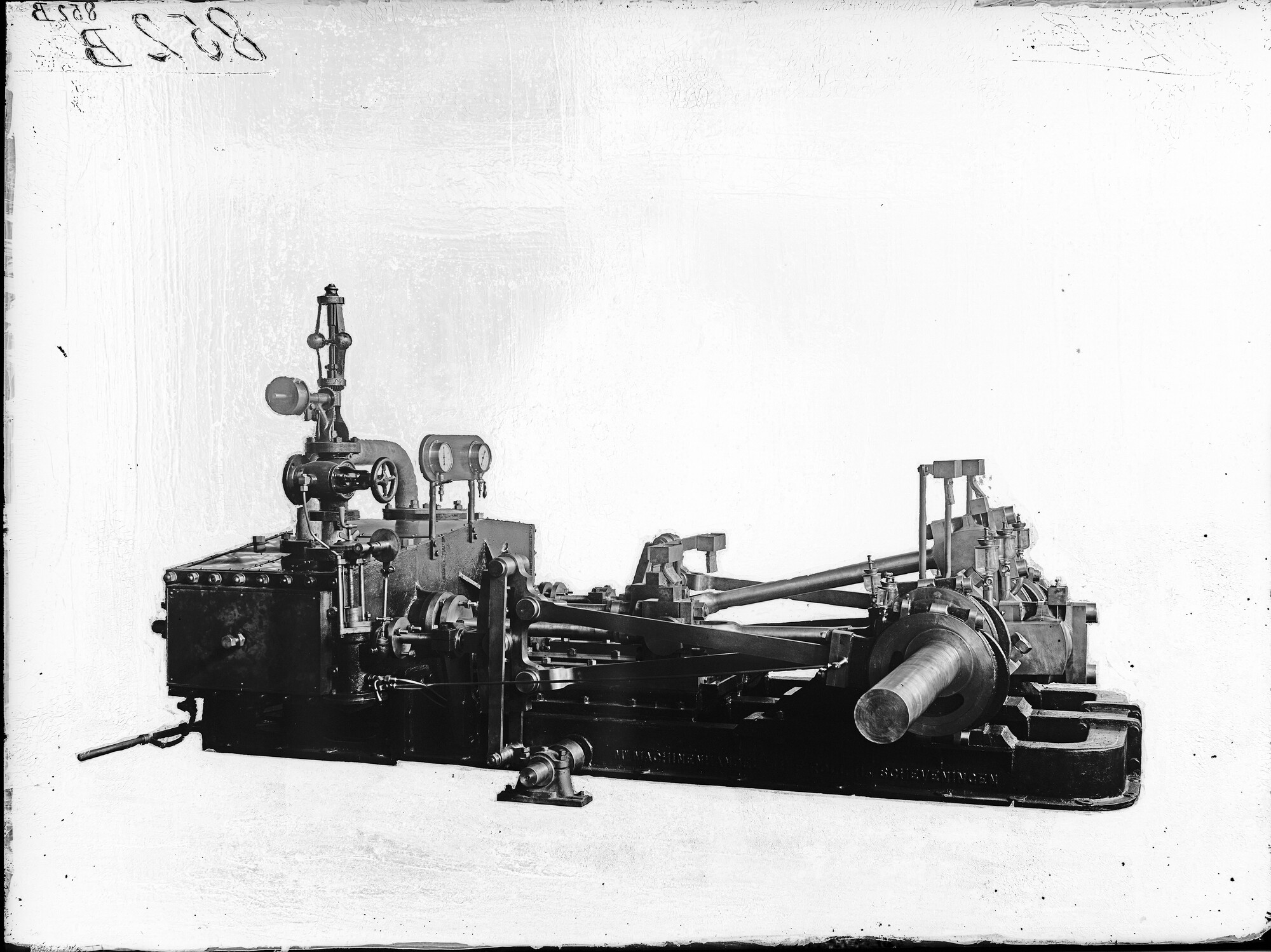 S.1156(06)249a1; Machine voor de baggermolen Maasstroom; negatief