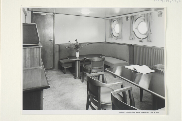 S.5219(12)0293; Interieurfotos genomen aan boord van de tanker ms. Airismaa [...]; fotoreportage