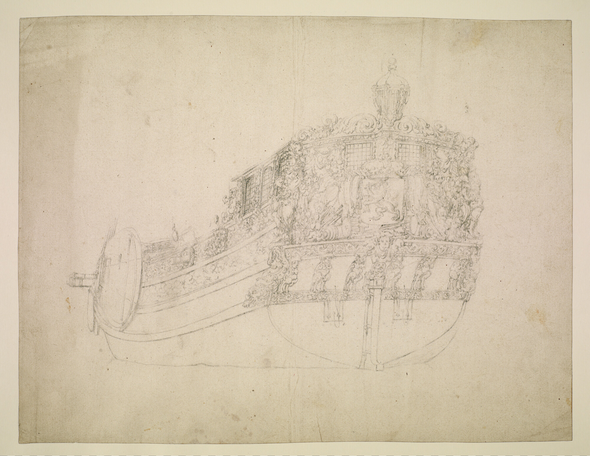 A.1904(01); Spiegelpaviljoenjacht van de Staten-Generaal; tekening