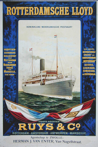 1994.5107; Rotterdamsche Lloyd; affiche