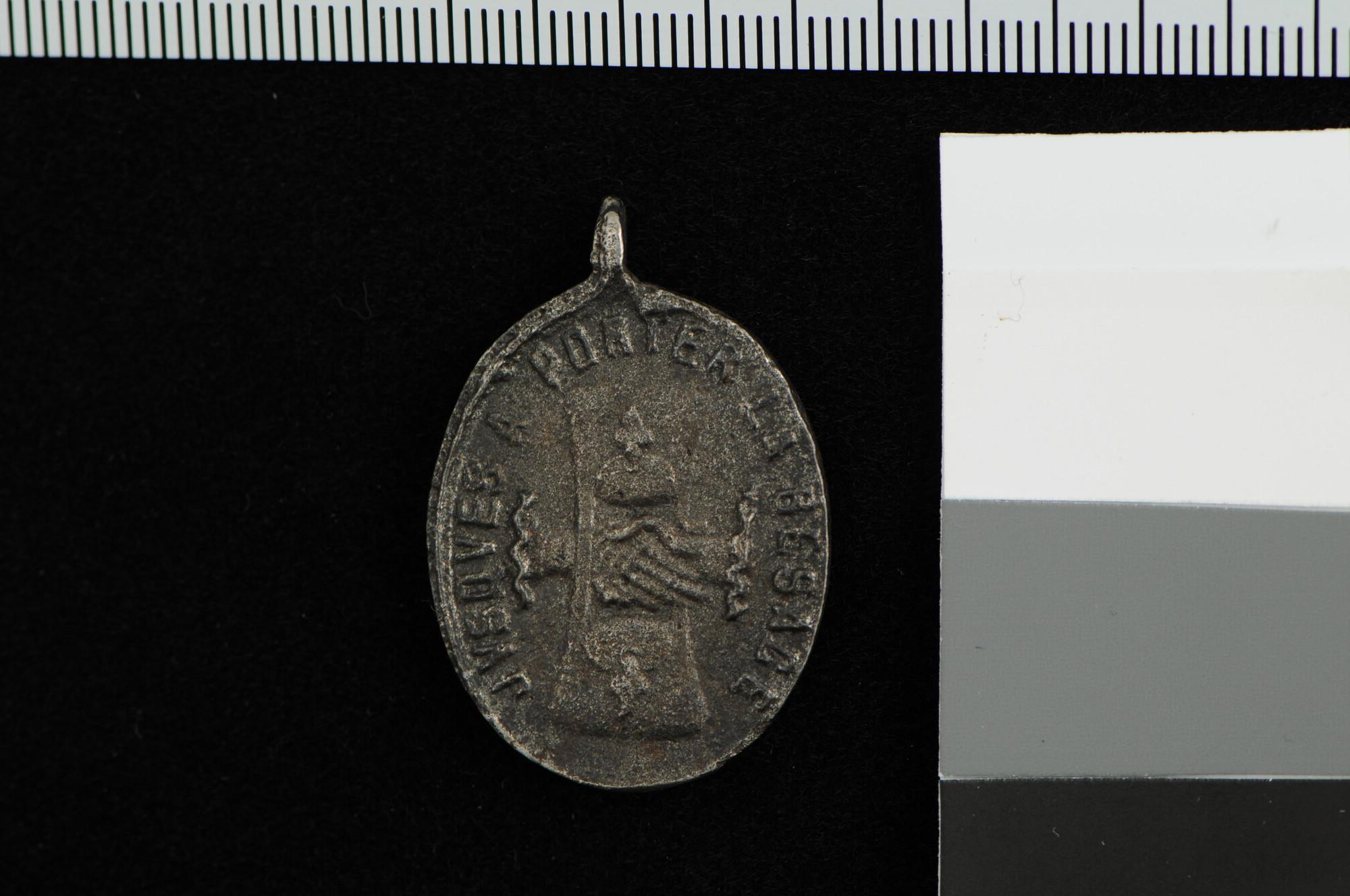 A.0048(16); Ovale draagpenning op het derde eeuwfeest van de inname van Den Briel, 1872; penning