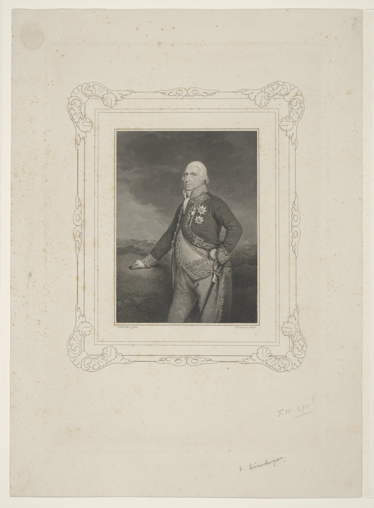 A.0145(179) [nr 0034]; Portret van J.H. van Kinsbergen; prent