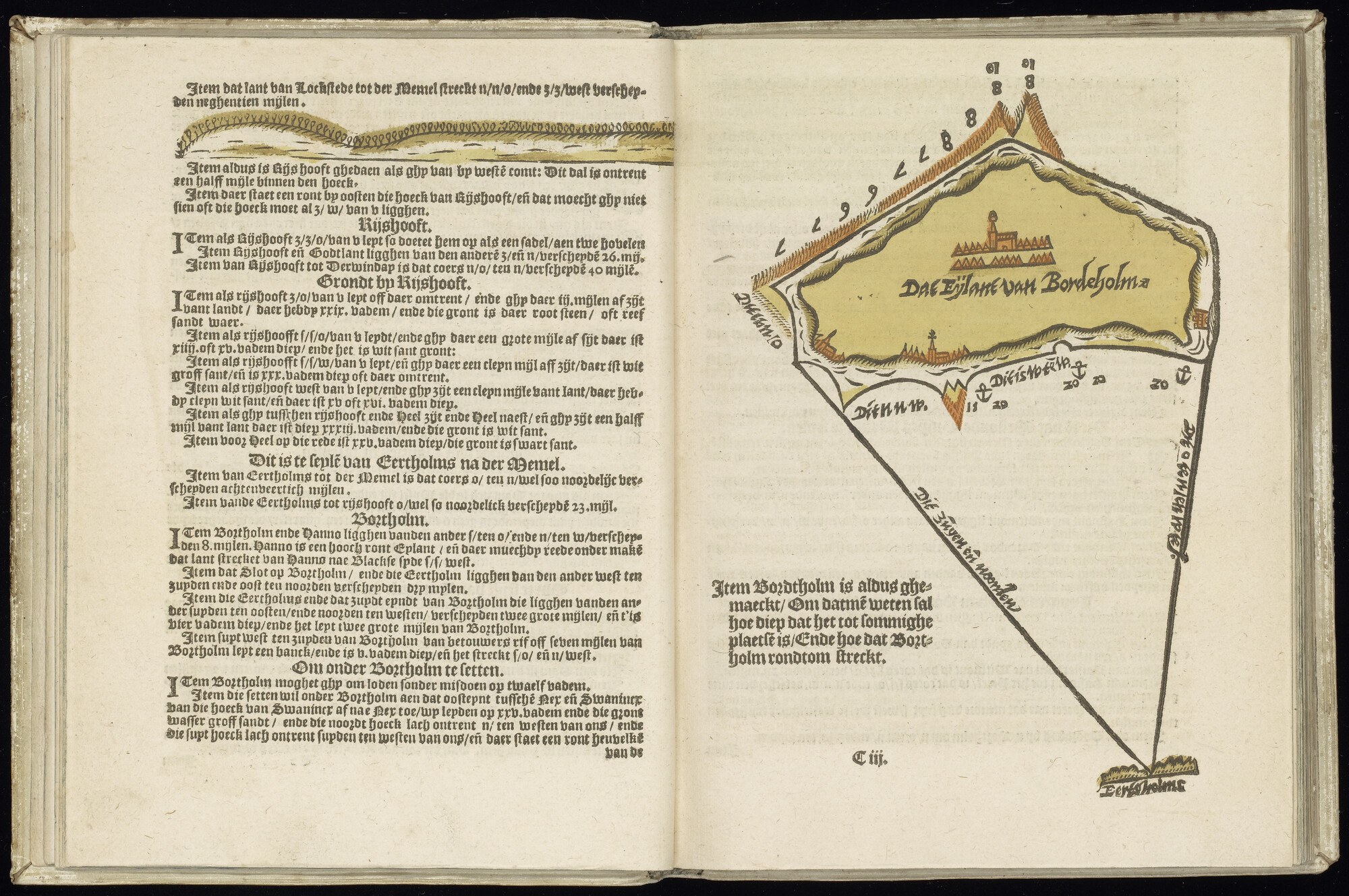 S.1227 [kaart 010]; Kaart van het eiland Bornholm in de Oostzee; kaart