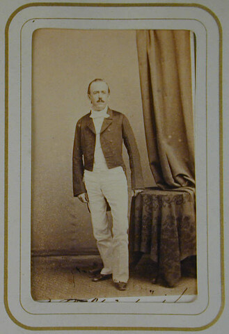 S.0576(01)010; Portretfoto van administrateur boekhouder Frans Thomas Steinbuch (1831-1871); foto