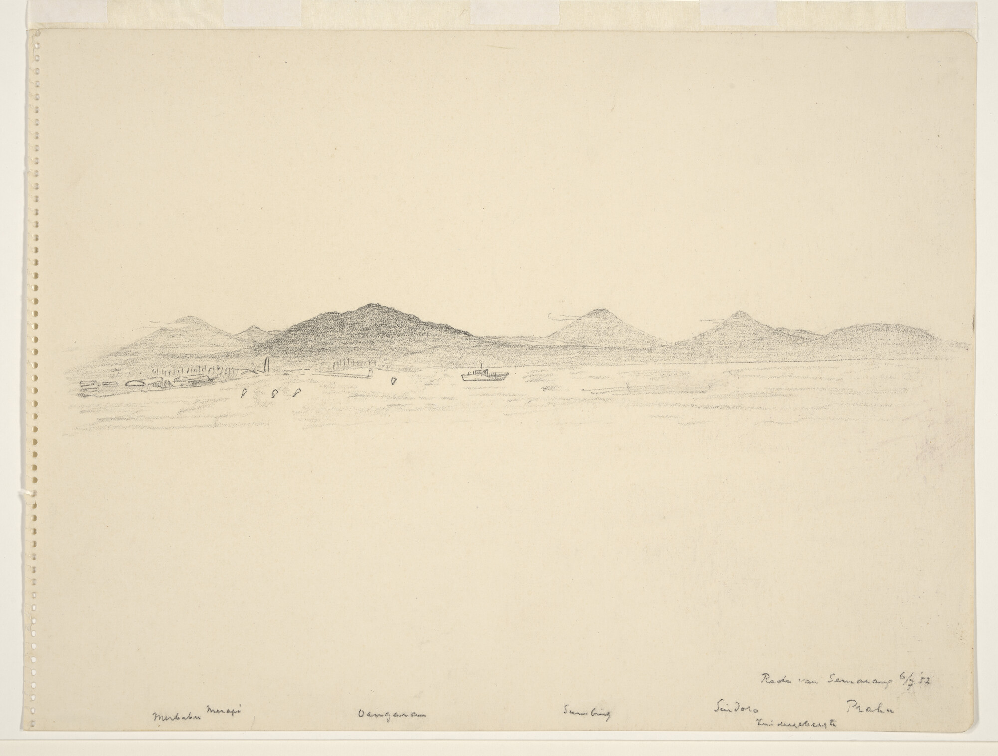 1996.3605; Rede van Semarang; tekening