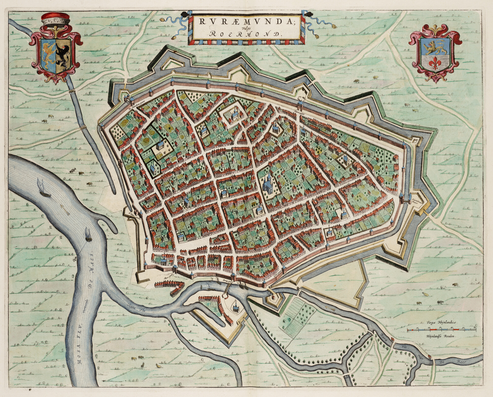 S.1034(16) [kaart 085]; Kaart van Roermond; landkaart