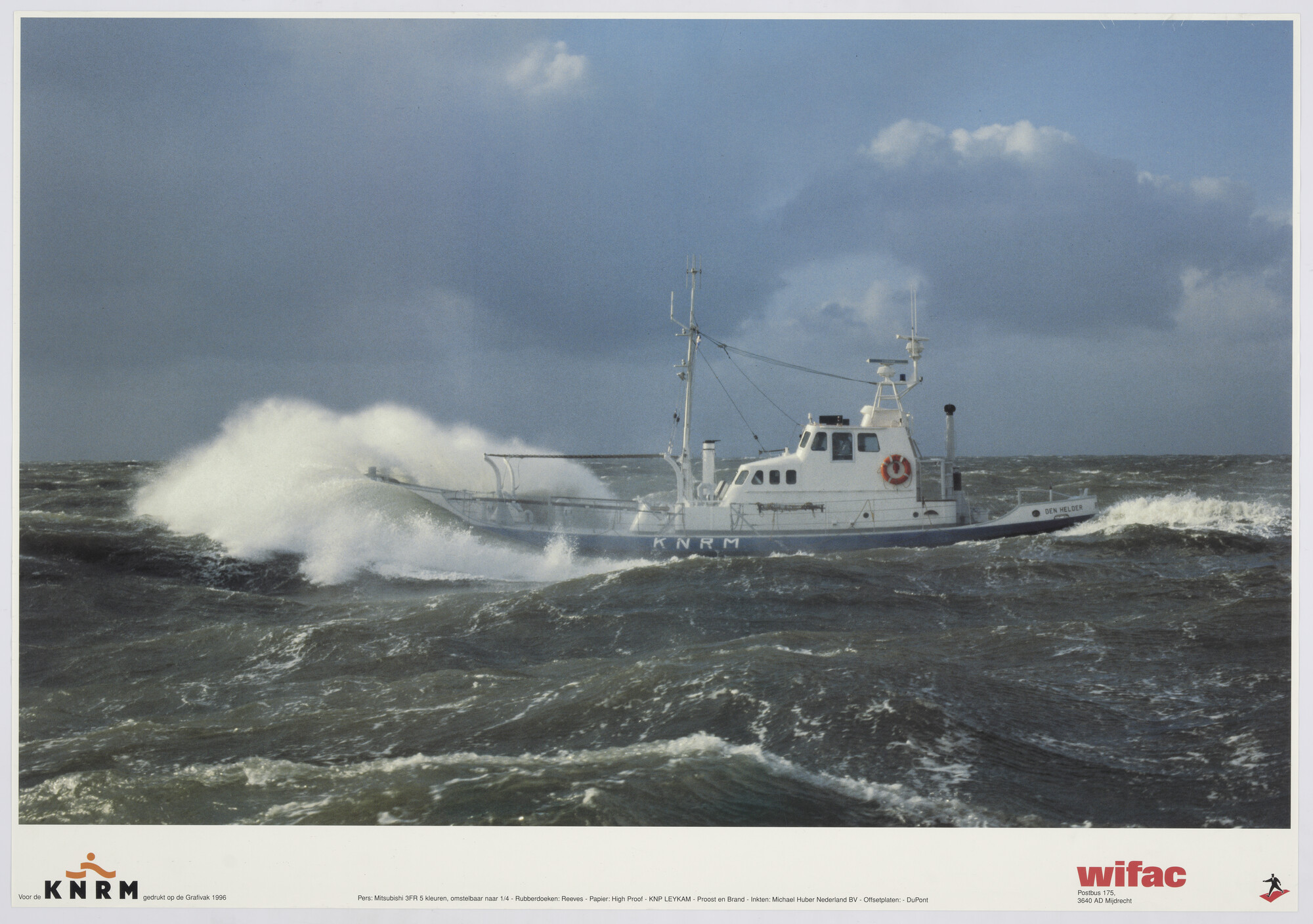 1997.0069; Affiche van de Koninklijke Nederlandse Redding Maatschappij [...]; affiche