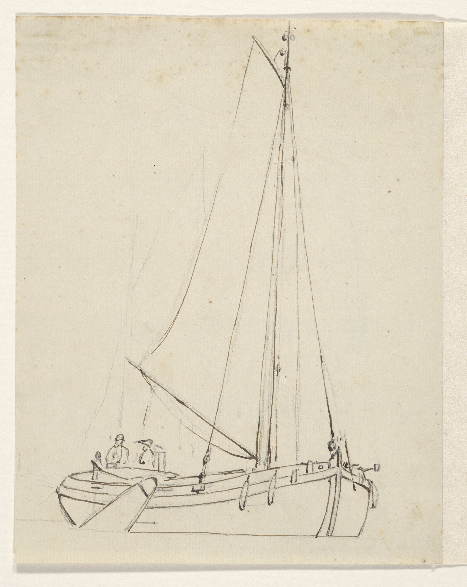 A.0149(0489); Een binnenschip; tekening