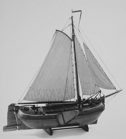 A.0061(02); Model van een paviljoentjalk; scheepsmodel