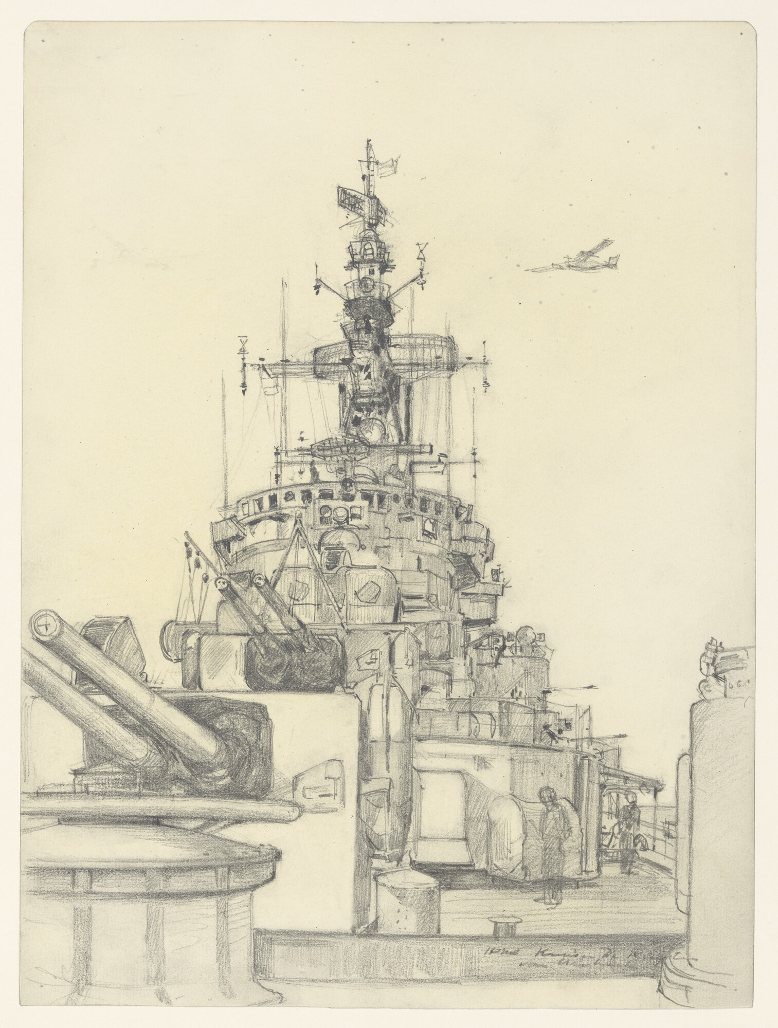 A.5614(03); De kruiser Hr.Ms. 'De Ruyter'; tekening
