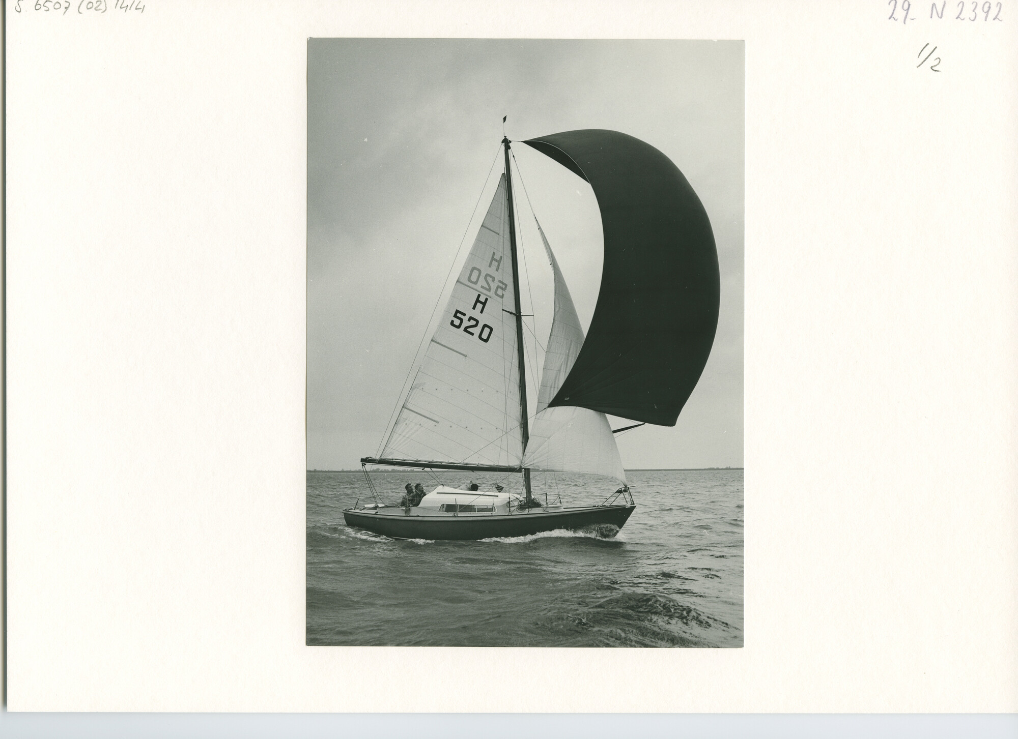 S.6507(02)1414.03; Zwart-wit foto van de Trintelrace 1960; foto