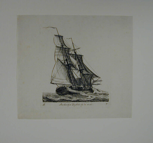 A.0149(0129); Prent uit de suite 'Verscheide soorten van Hollandse schepen'; prent