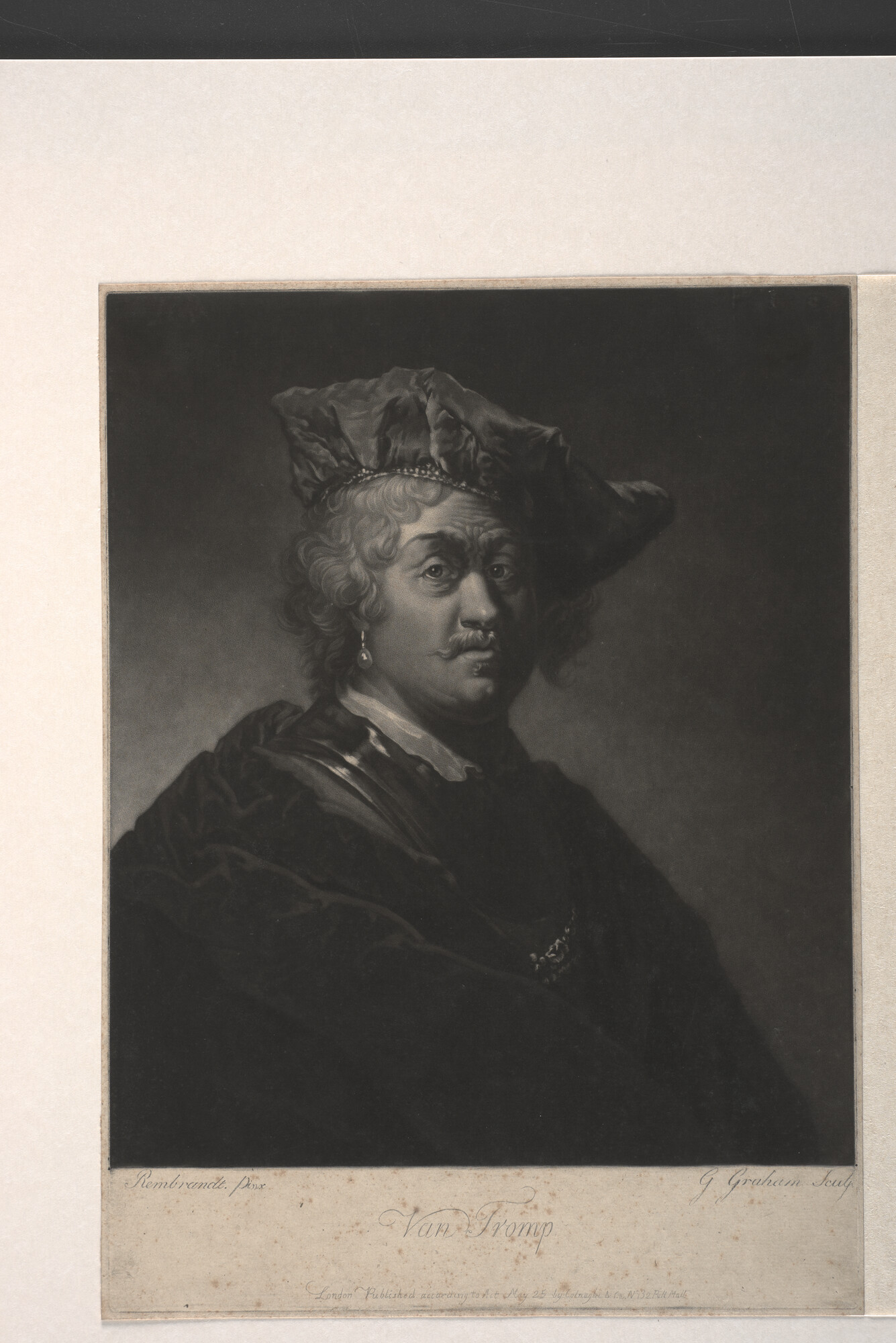 A.0997; Portret blijkens het onderschrift van 'Van Tromp'; prent