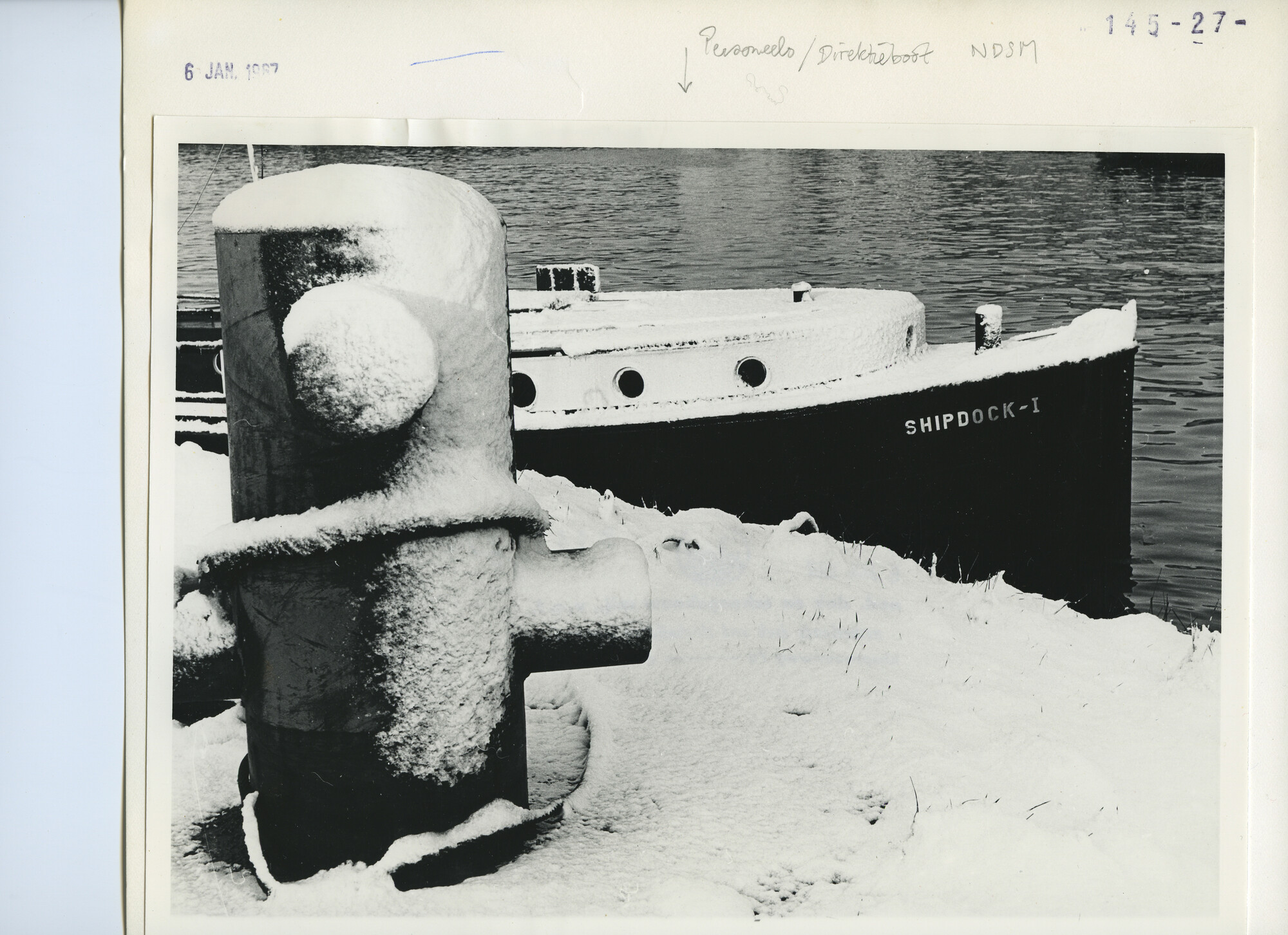 S.5444(04684); De directieboot 'Shipdock I' van de NDSM; foto