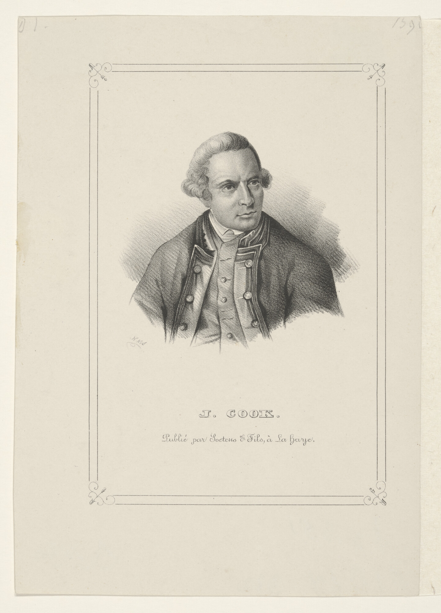 A.0075(085); Portret van Kapitein James Cook; prent