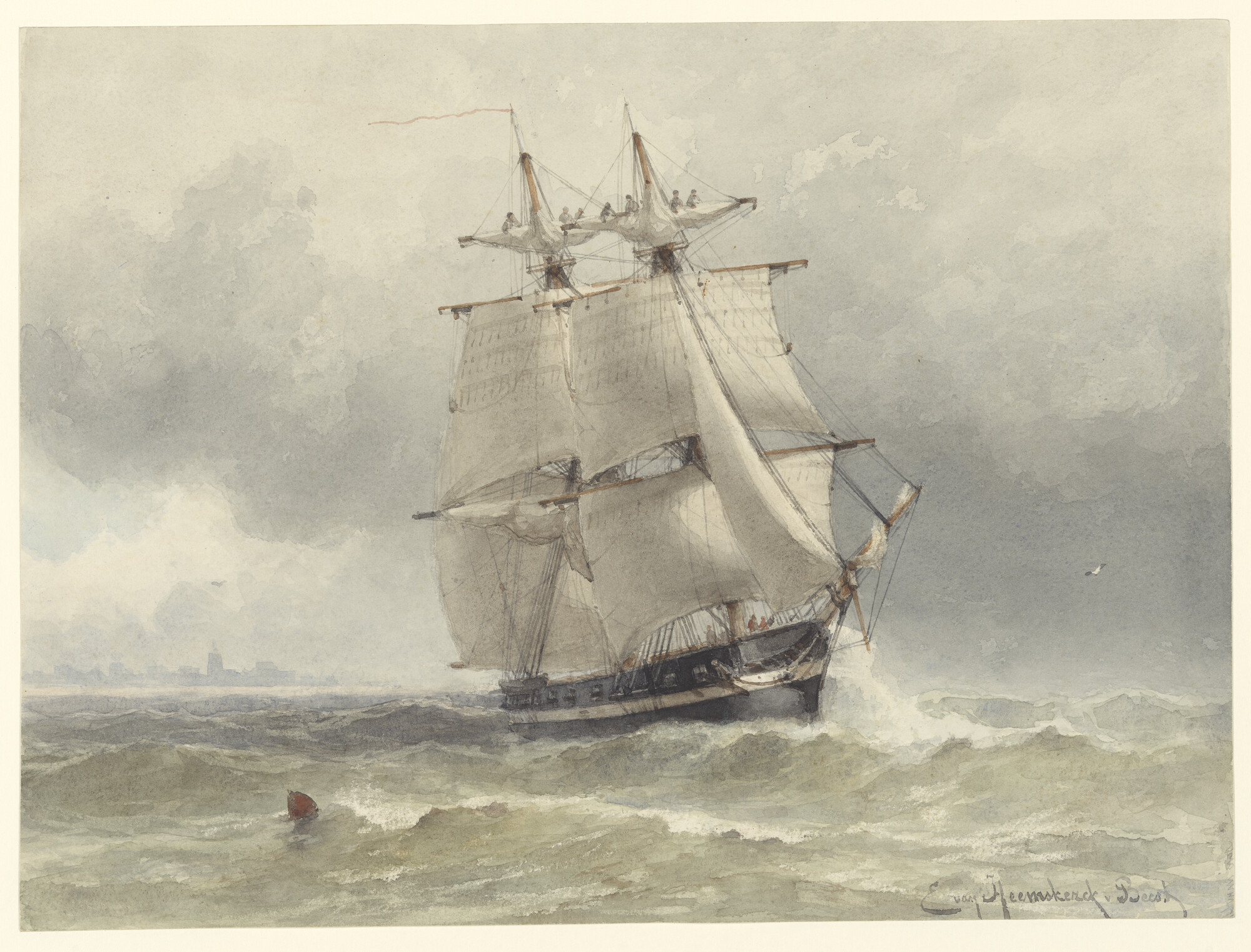 S.1172(01)a; De instructiebrik Irene voor Enkhuizen, 1810; tekening