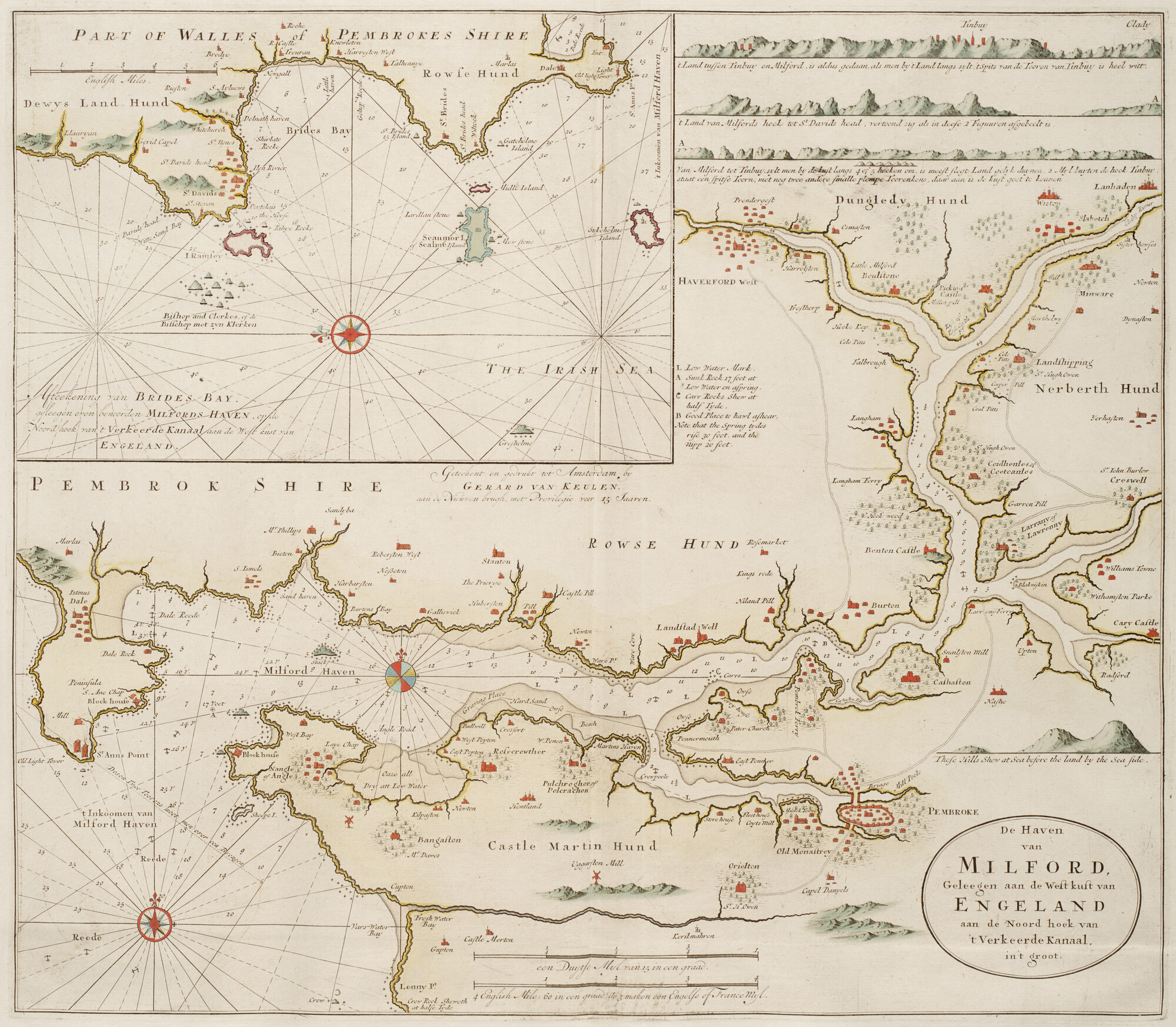 B.0032(109)2 [kaart 059]; Zeekaart van de aanloop van Milford Haven aan de westkust van Engeland en het; zeekaart