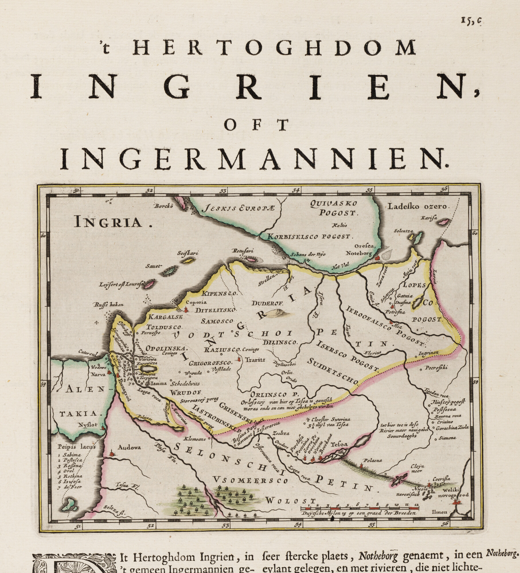 S.1034(01) [kaart 075]; Kaart van Letland; landkaart