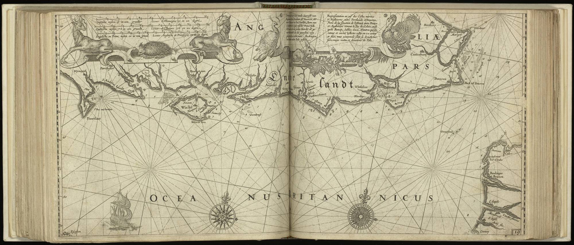 S.1496 [kaart 067]; Kaart van Het Kanaal en de kusten van Zuid-Engeland en Noordwest-Frankrijk; kaart