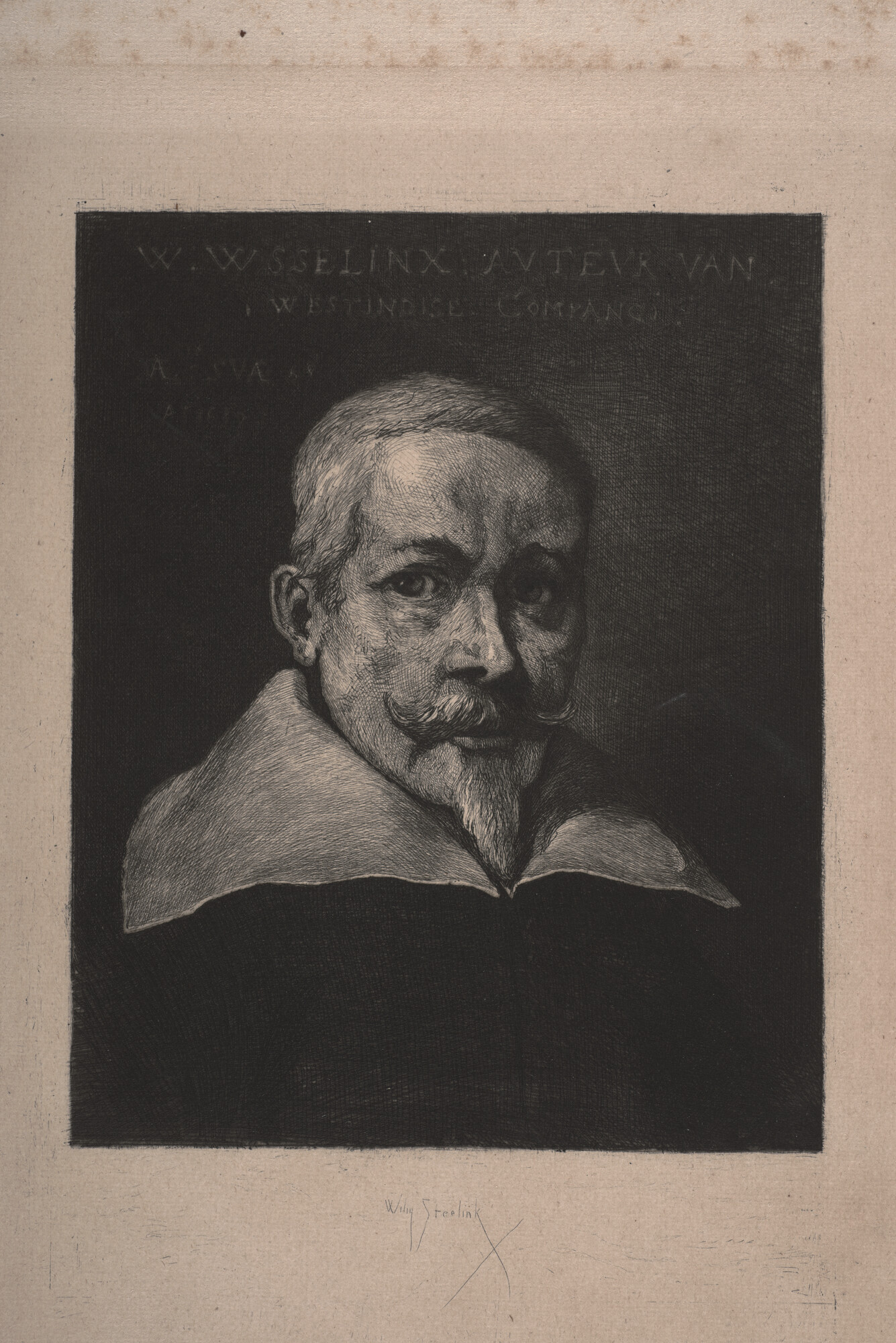 S.0384(04); Portret van Willem Usselinx; prent