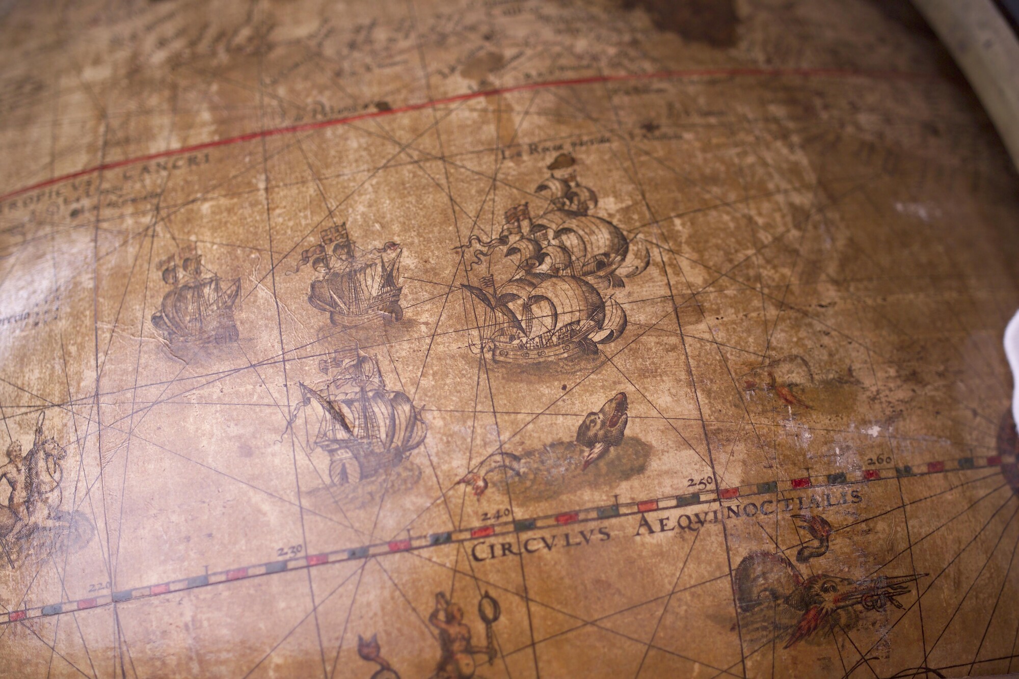 A.1140; Aardglobe van 52,5 cm doorsnede door Jacob Floris van Langren, 1589; globe