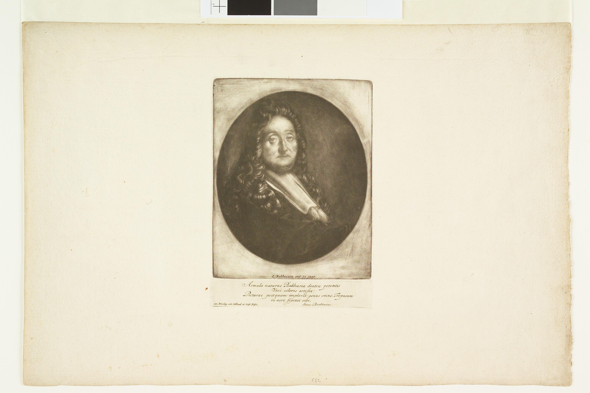 A.0145(166)03; Portret van Ludolf Backhuysen; prent