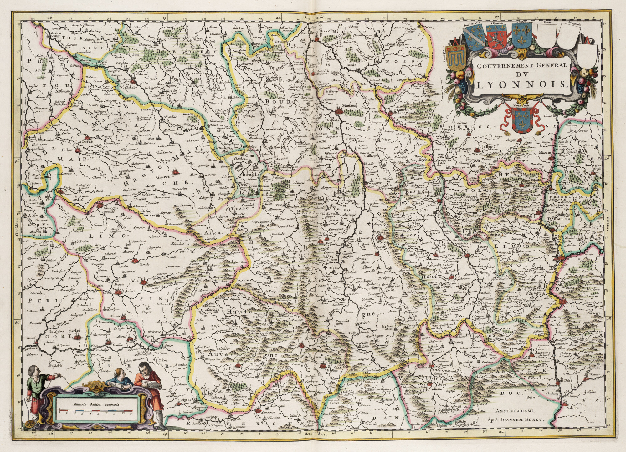 S.1034(14) [kaart 016]; Kaart van Lyonnais; landkaart