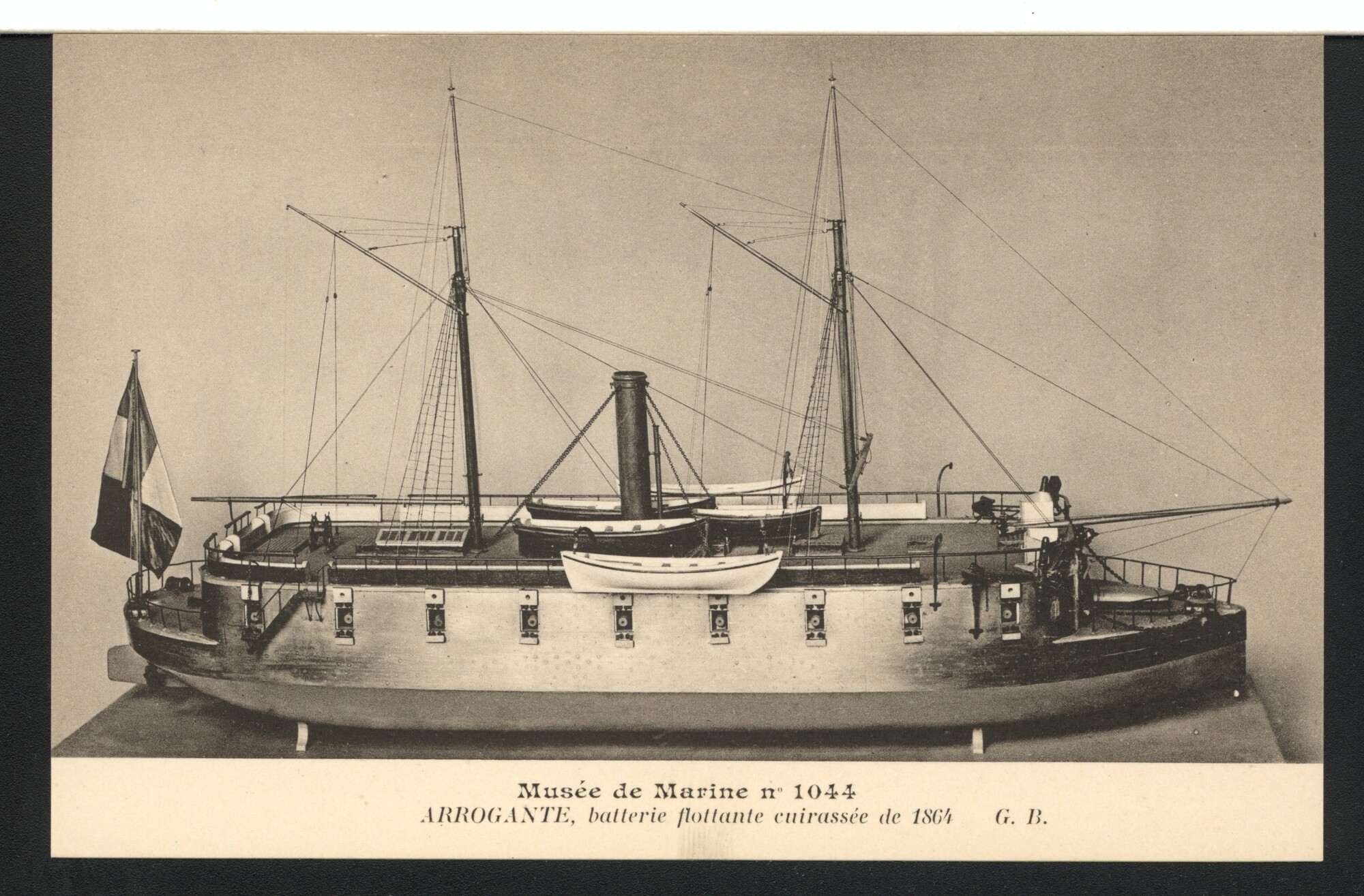 A.4876(397); Mapje van het Musee du Louvre (Musée de Marine) met 50 prentbriefkaarten met; prentbriefkaart-serie