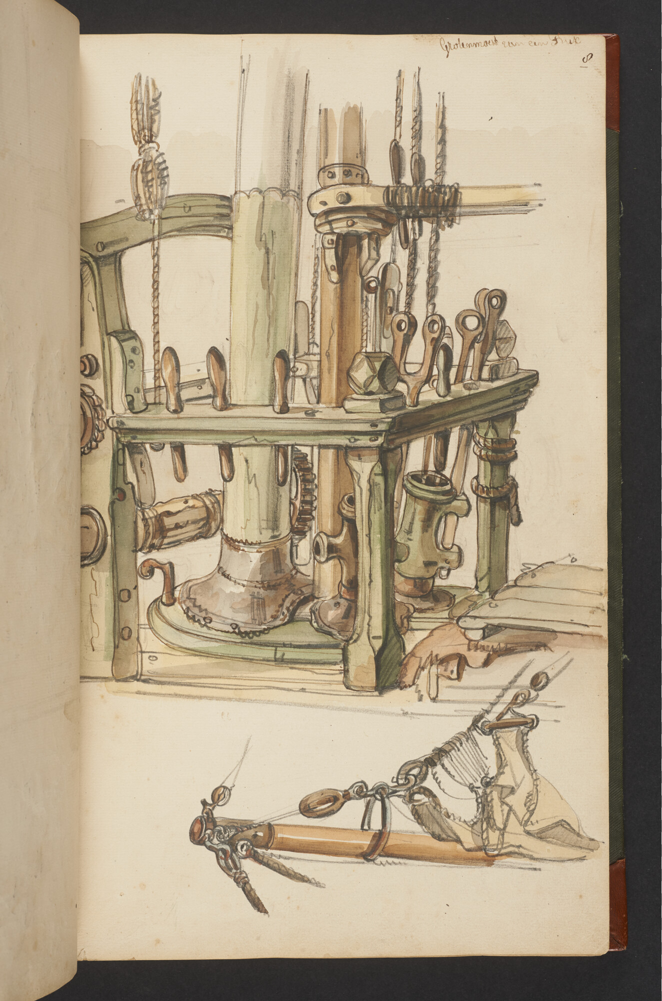 A.3222; Schetsboek met tekeningen door Albertus van Beest en Louis Meijer; schetsboek