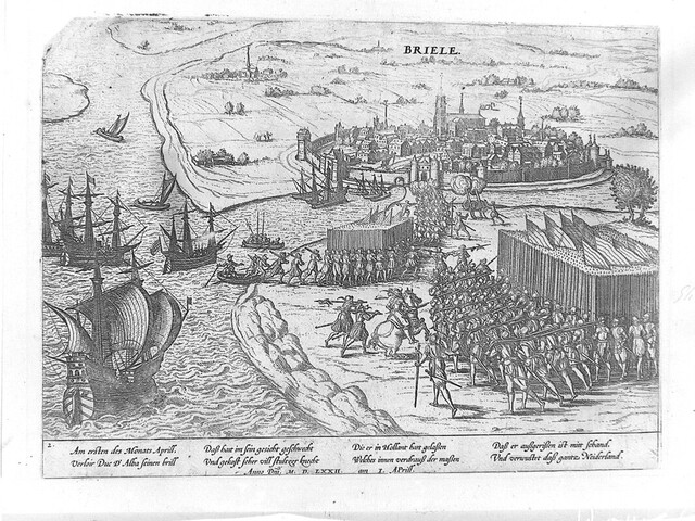 A.0145(027)117; Inneming van Den Briel door de Watergeuzen, 1 april 1572; prent