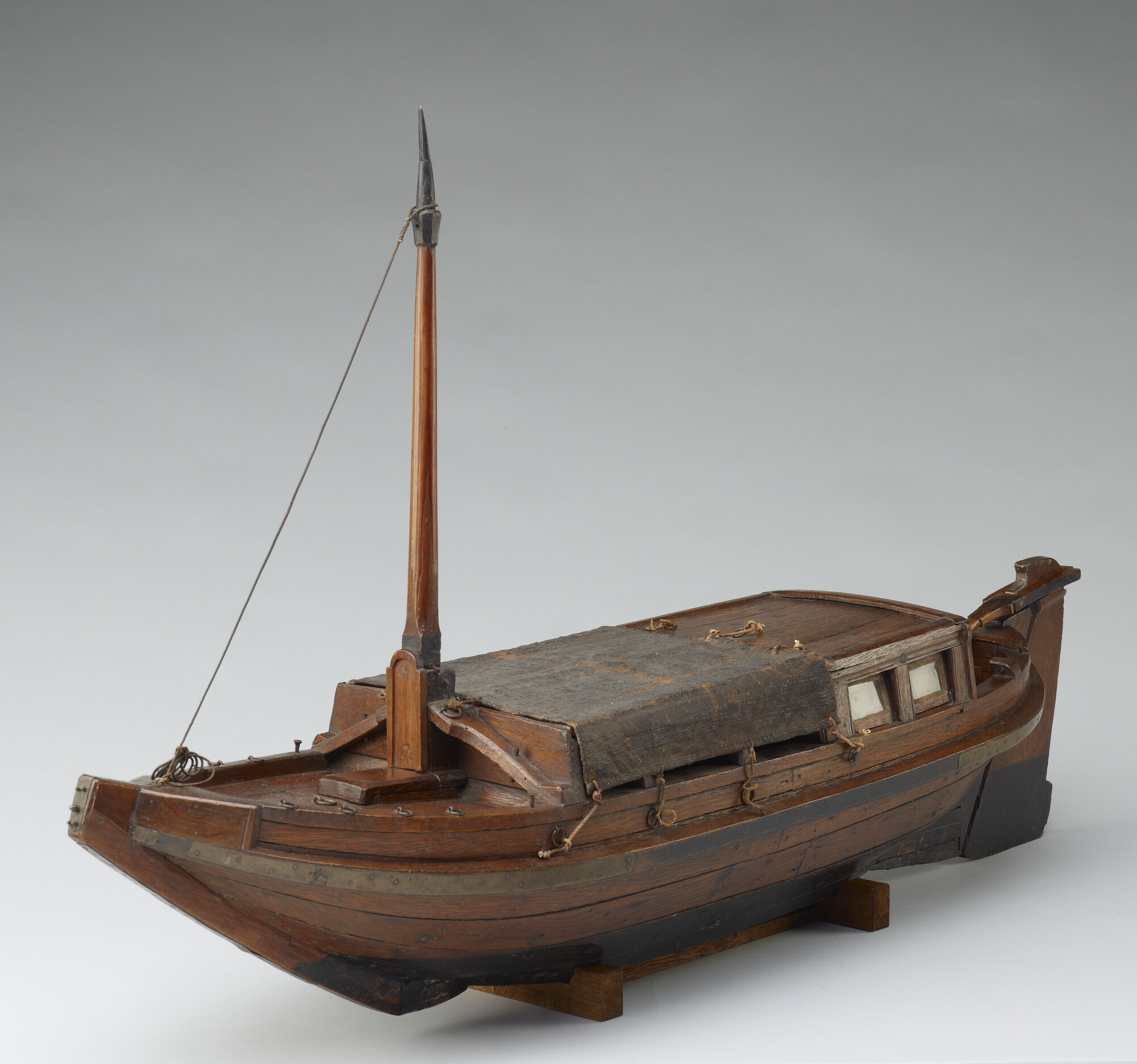 A.0115(05); Model van een trekschuit; scheepsmodel