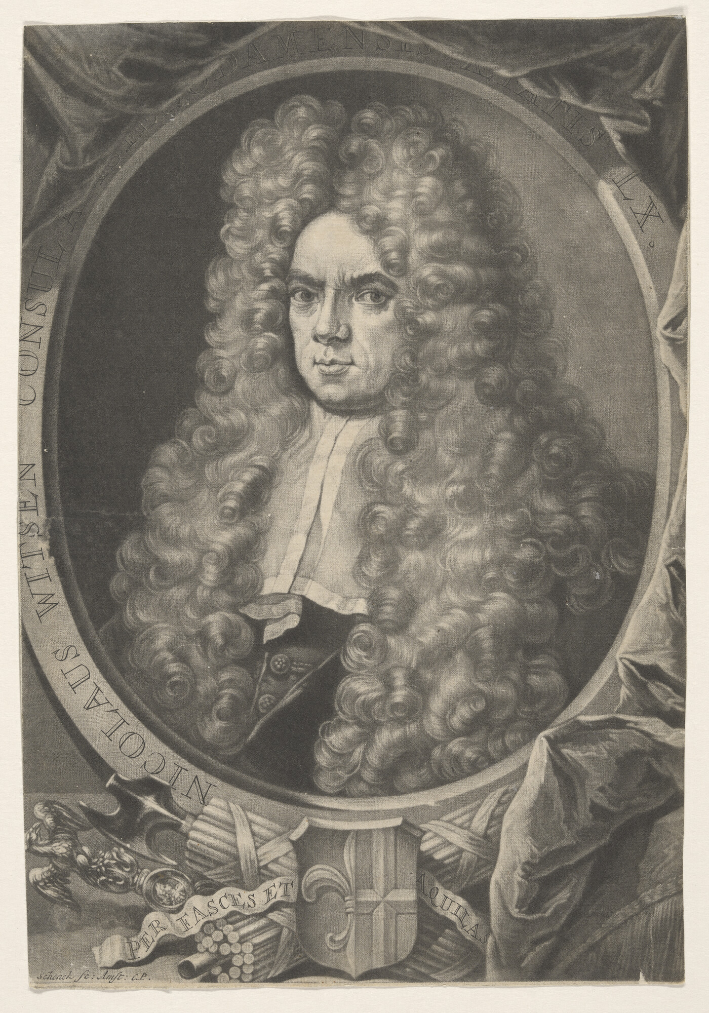 S.0222; Portret van Nicolaas Witsen; prent