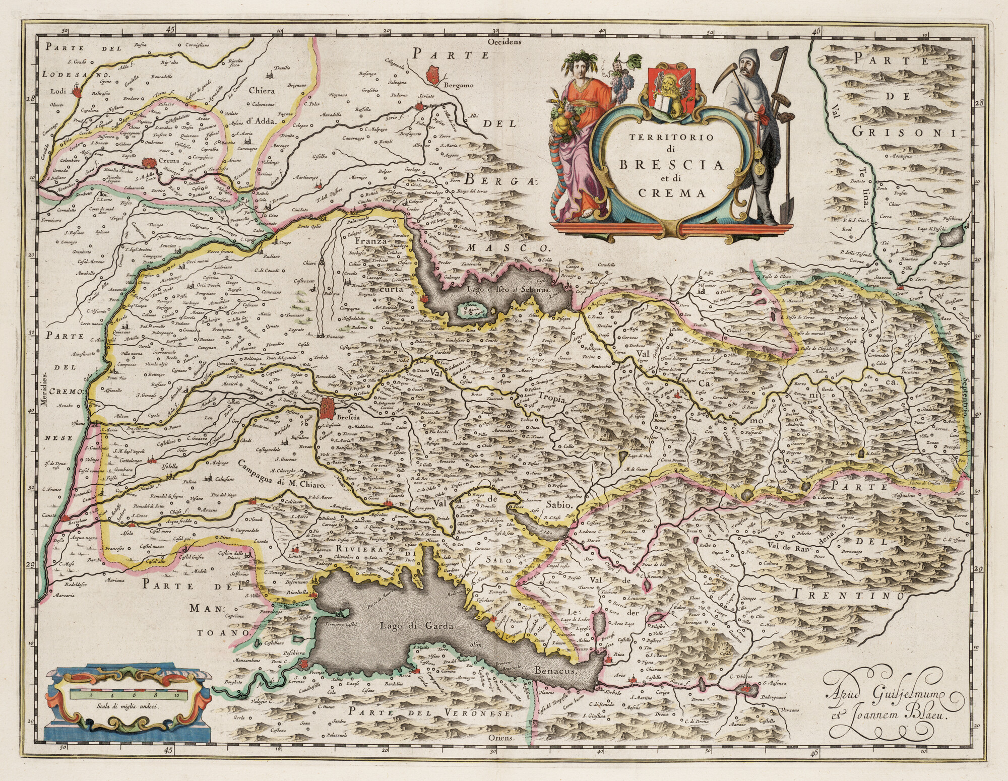 S.1034(07) [kaart 022]; Kaart van Brescia en Crema; landkaart