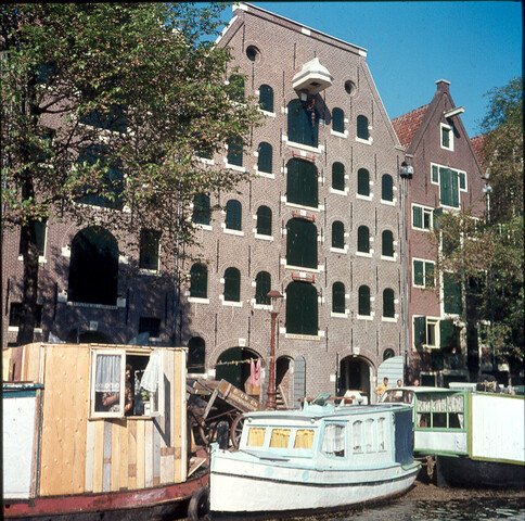 S.9100(0812); de Brouwersgracht te Amsterdam; diapositief